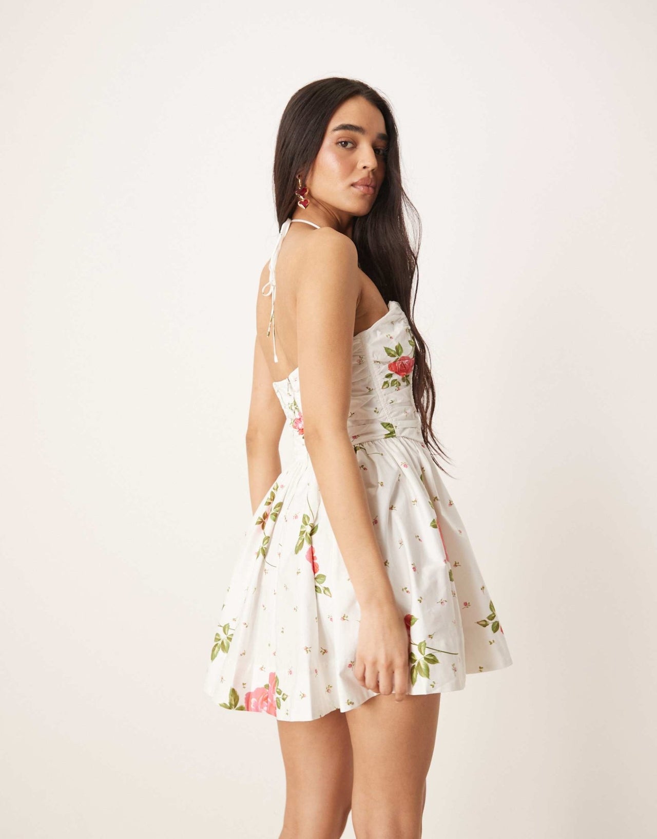 For Love & Lemons Rosebud corset mini dress in white - ASOS Sample Sale