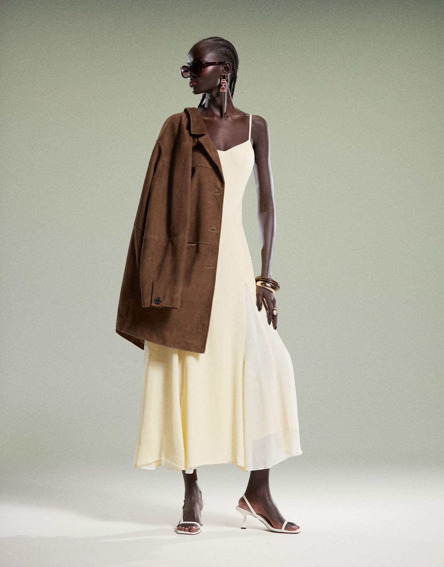 Forever New spliced maxi dress in lemon - ASOS Sample Sale