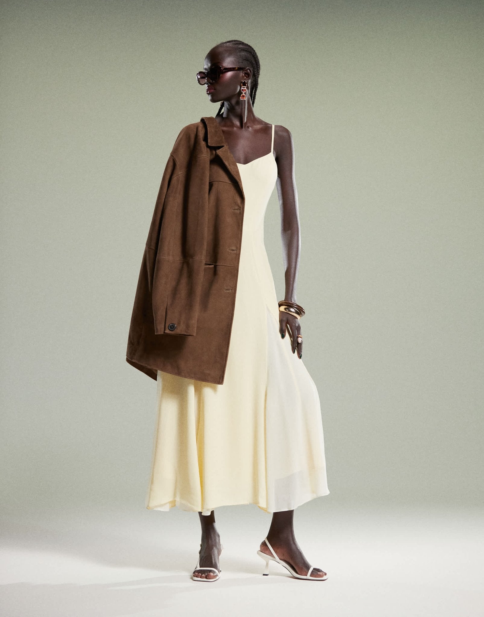 Forever New spliced maxi dress in lemon - ASOS Sample Sale