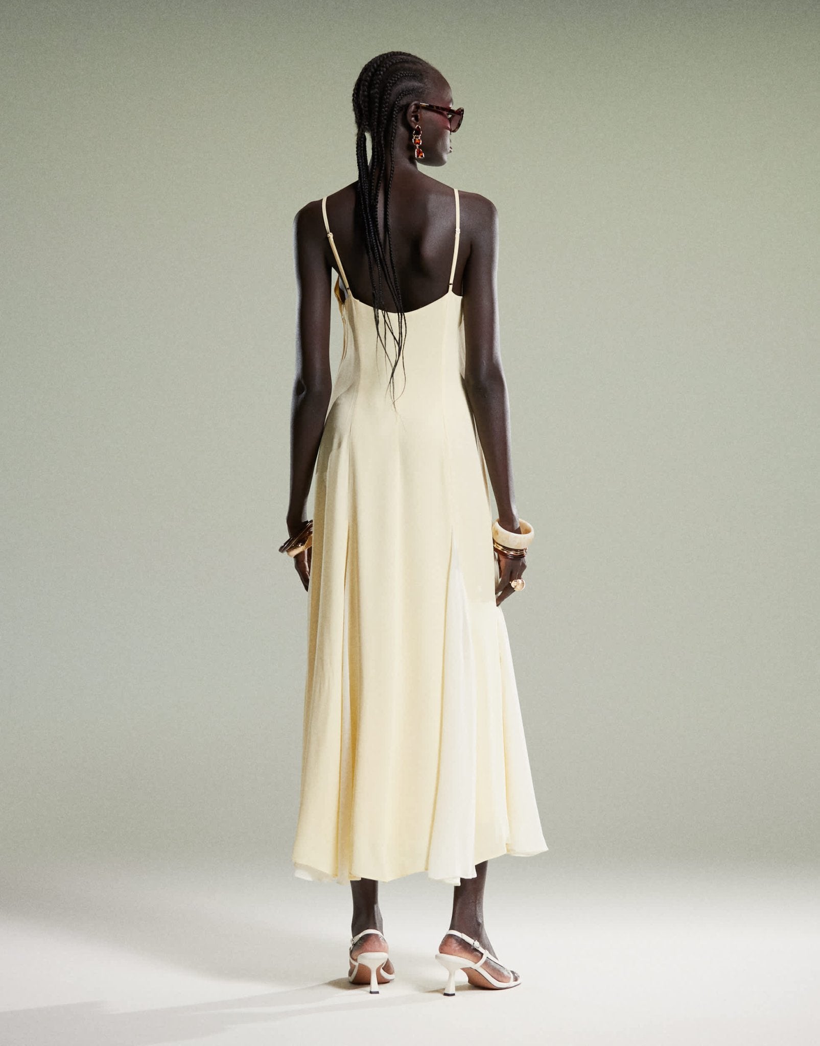 Forever New spliced maxi dress in lemon - ASOS Sample Sale