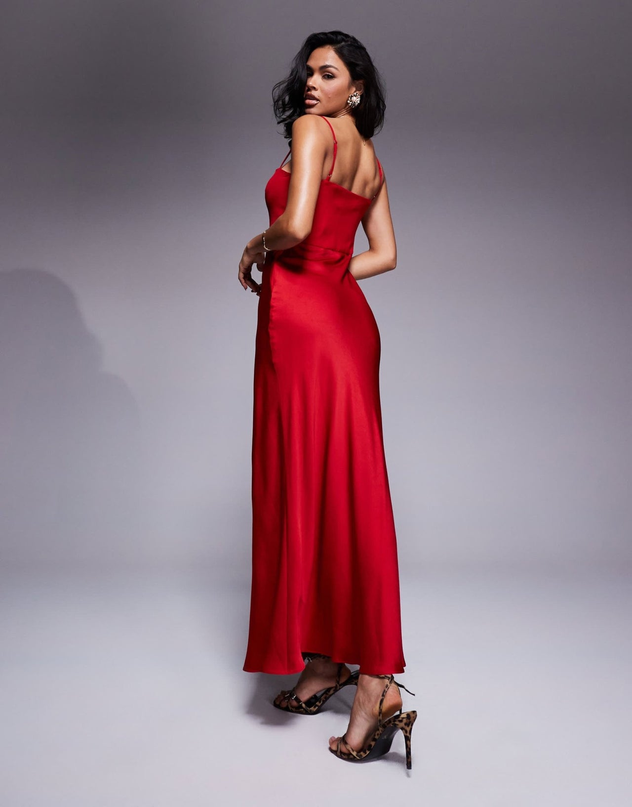 Forever New square neck corset maxi dress in red - ASOS Sample Sale