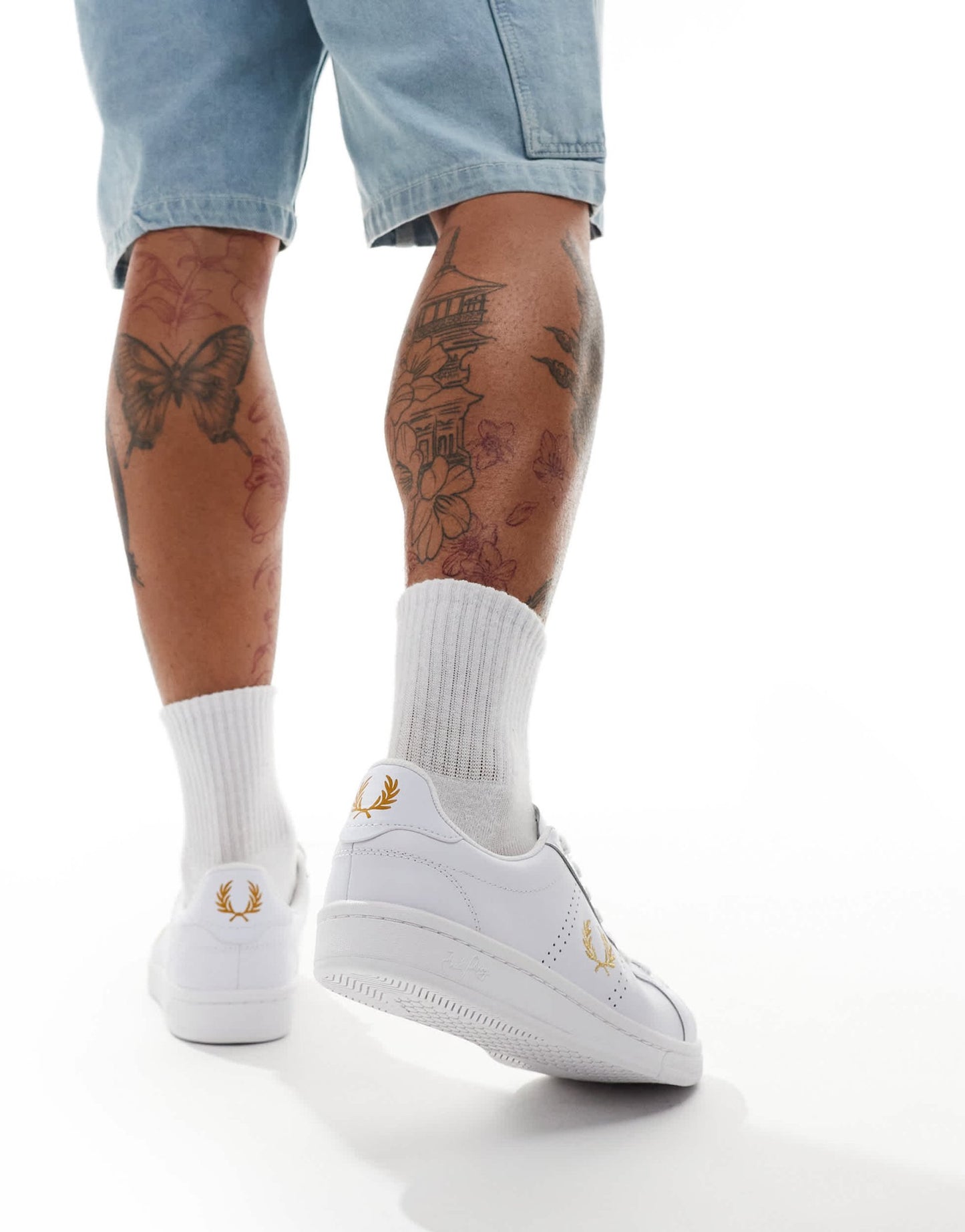 Fred Perry B721 leather trainers in white - ASOS Sample Sale