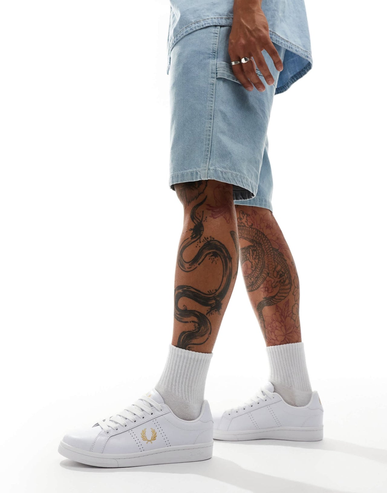 Fred Perry B721 leather trainers in white - ASOS Sample Sale