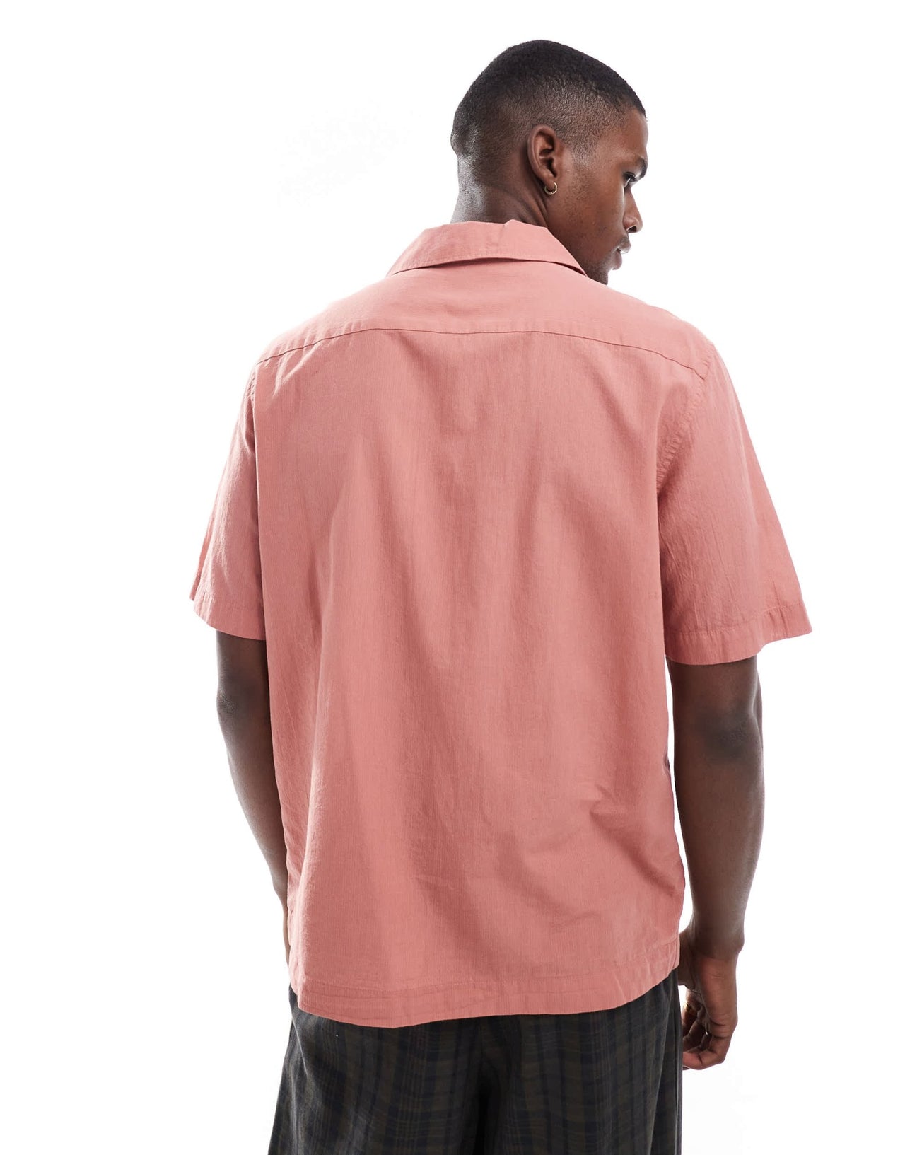 Fred Perry light weight revere collar shirt in pink - ASOS Sample Sale