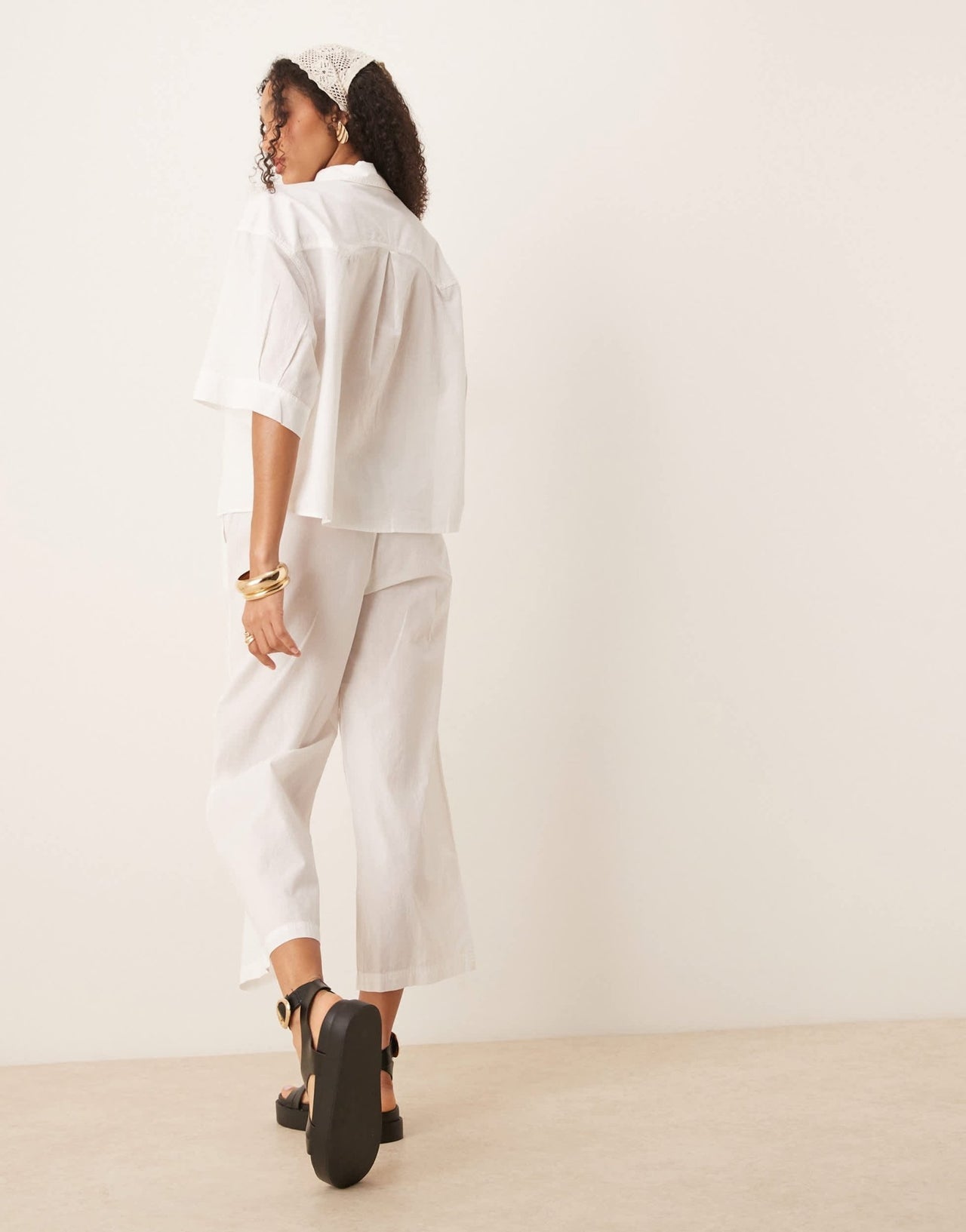 Free People cotton summer set in optic white - ASOS Sample Sale