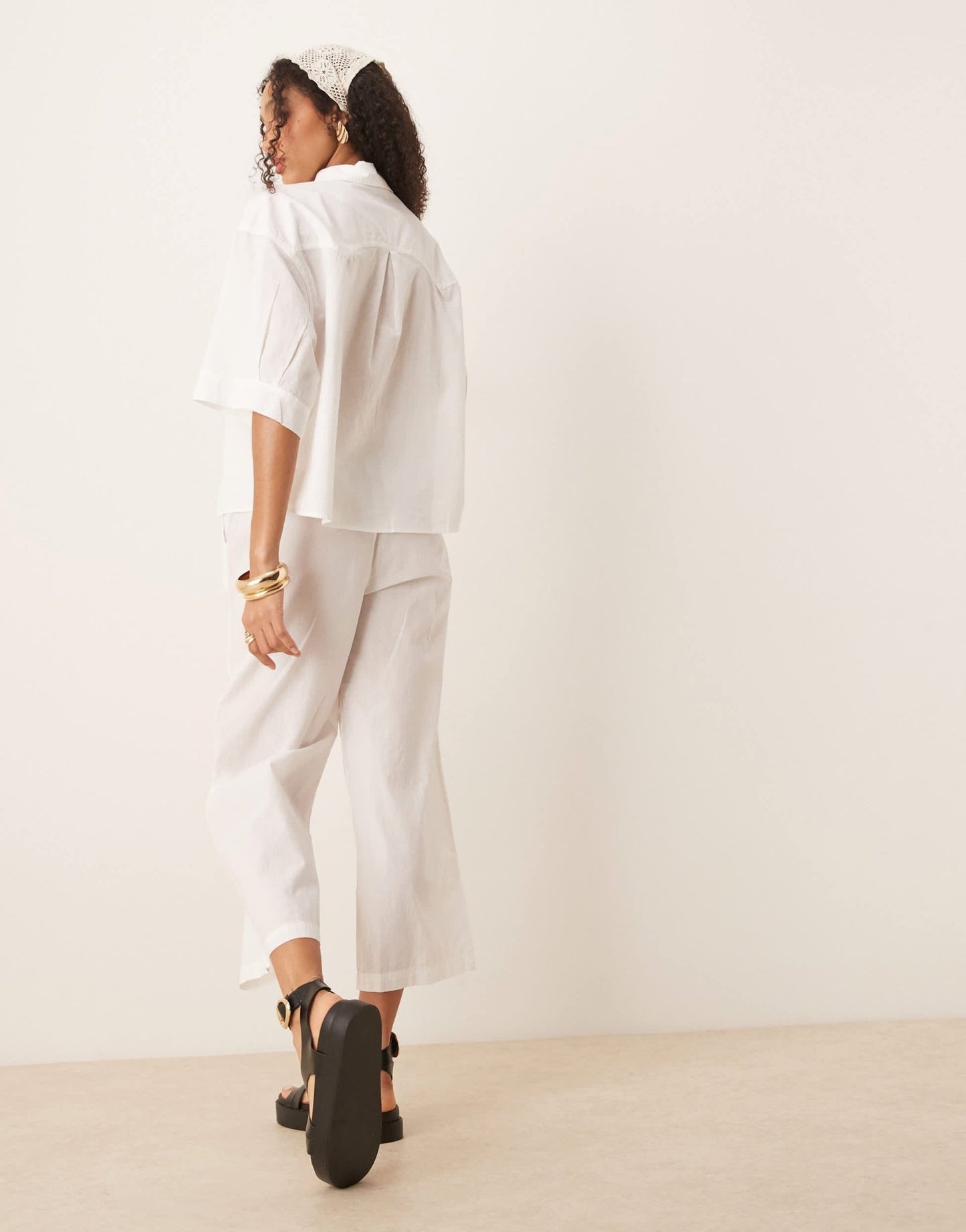 Free People cotton summer set in optic white - ASOS Sample Sale