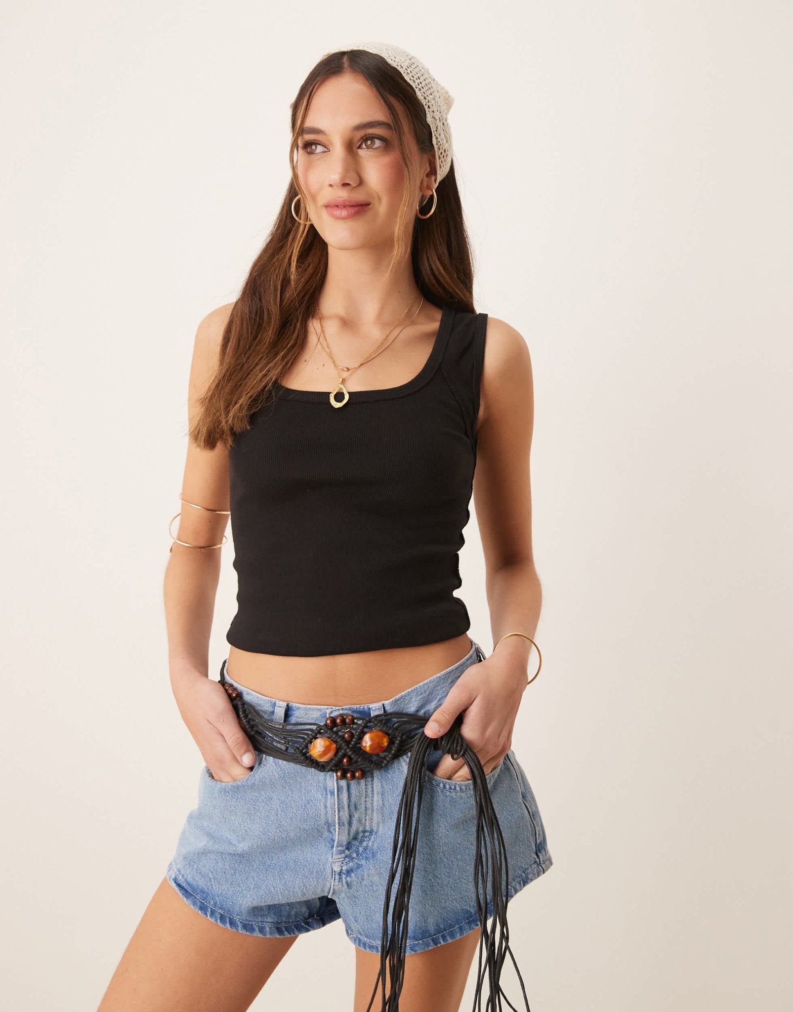 Free People humingbird vest in black - ASOS Sample Sale