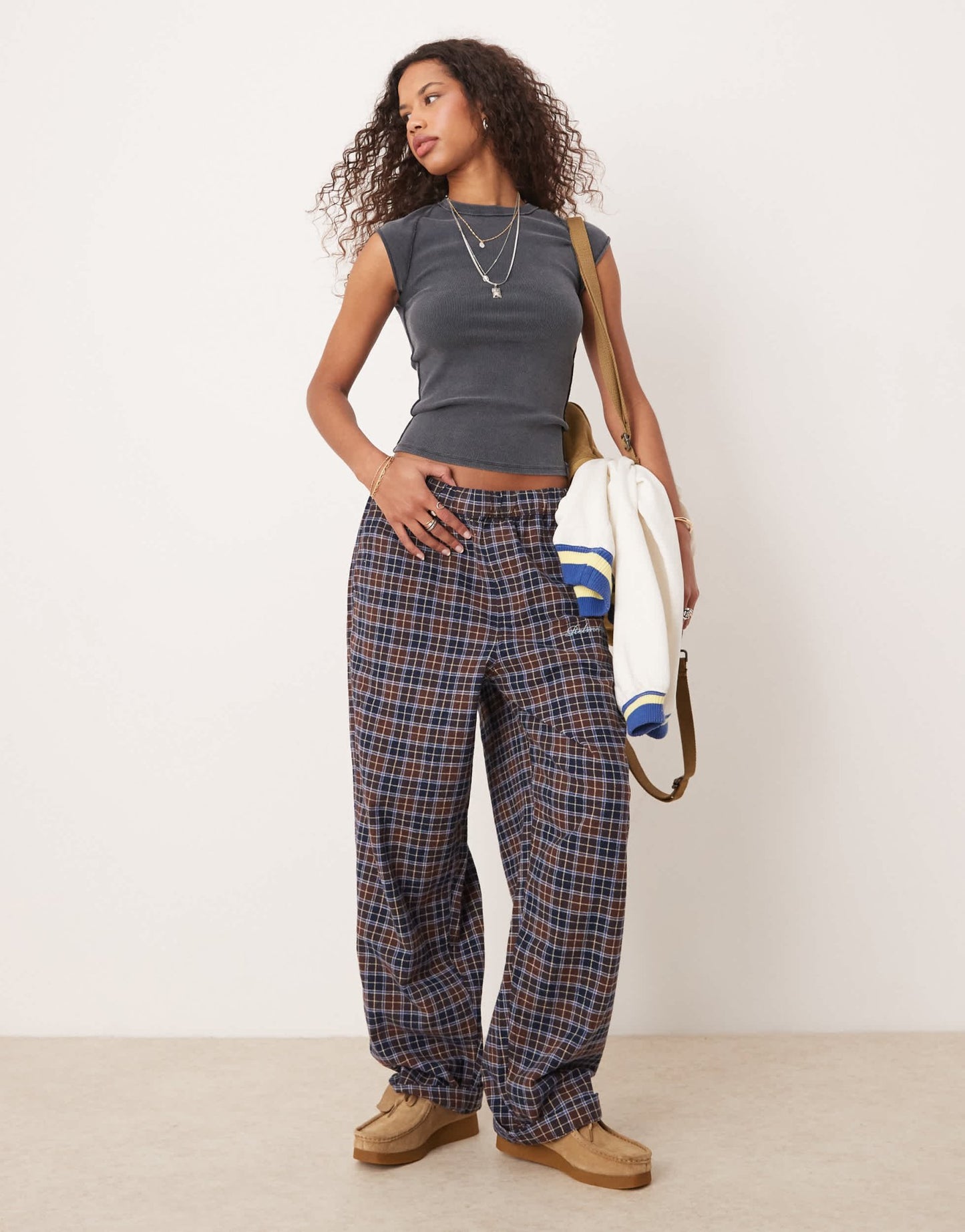 Free People ribbed raglan baby t-shirt in washed black - ASOS Sample Sale