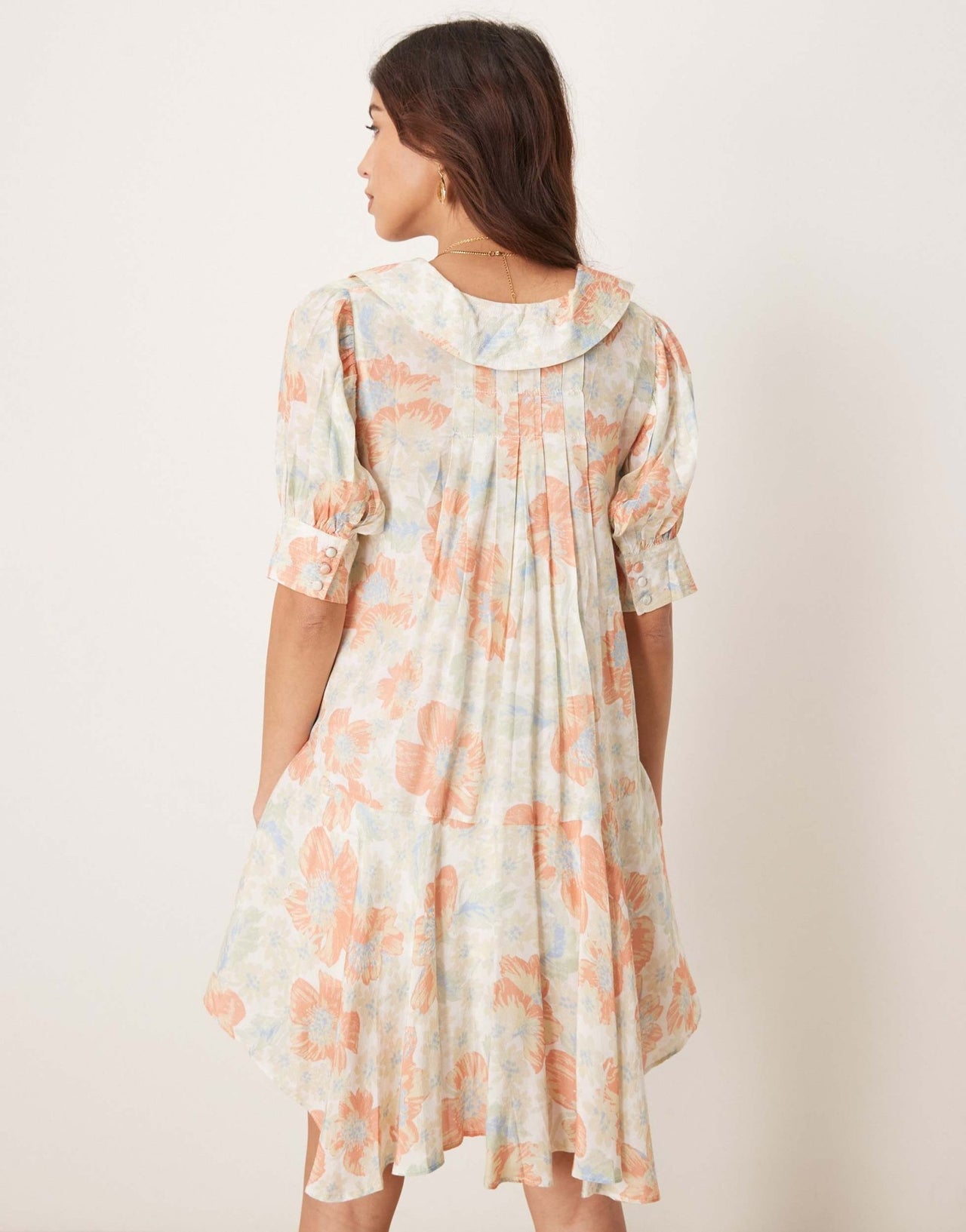 Free People sugar crush floral print floaty mini dress in multi - ASOS Sample Sale