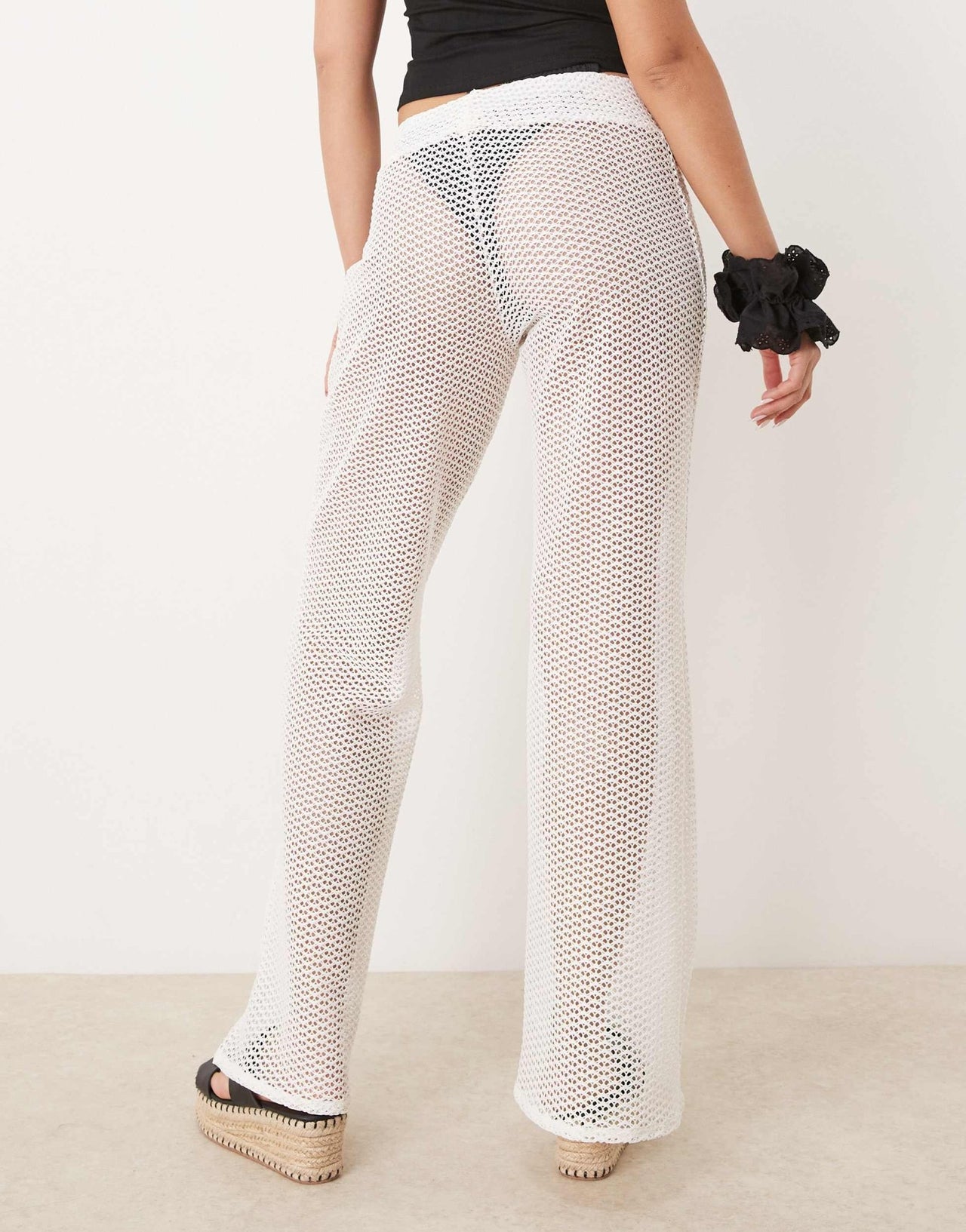 Free Society knit beach trouser in white - ASOS Sample Sale
