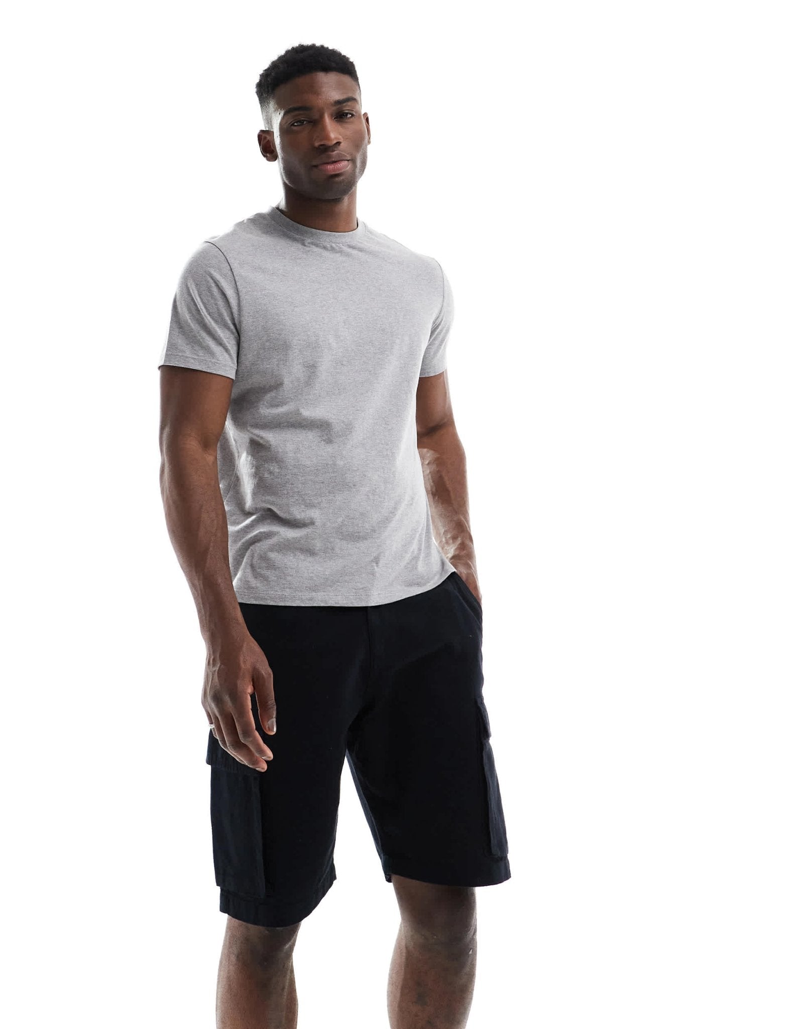 French Connection cargo pocket linen shorts in black - ASOS Sample Sale