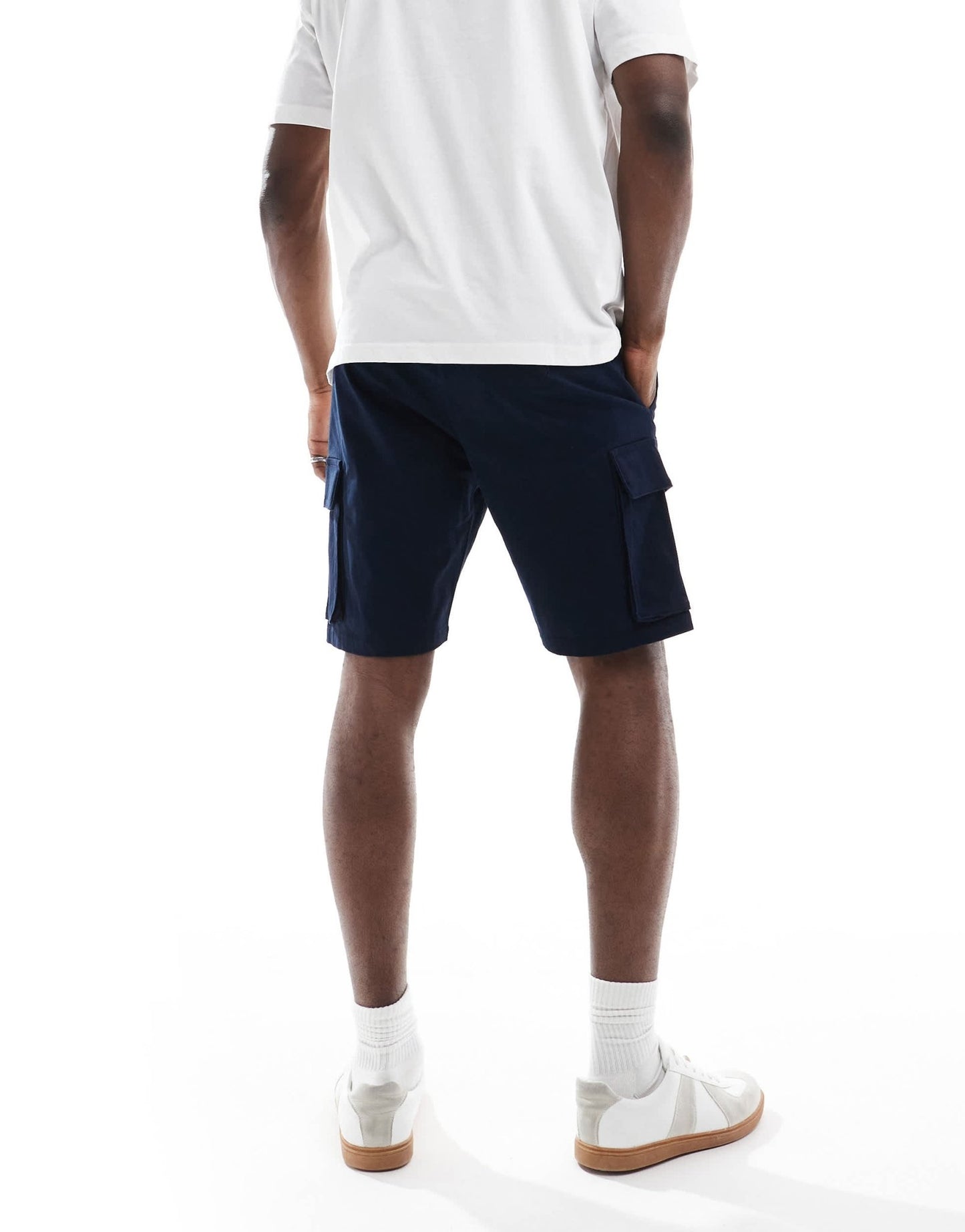 French Connection cargo pocket shorts in navy - ASOS Sample Sale