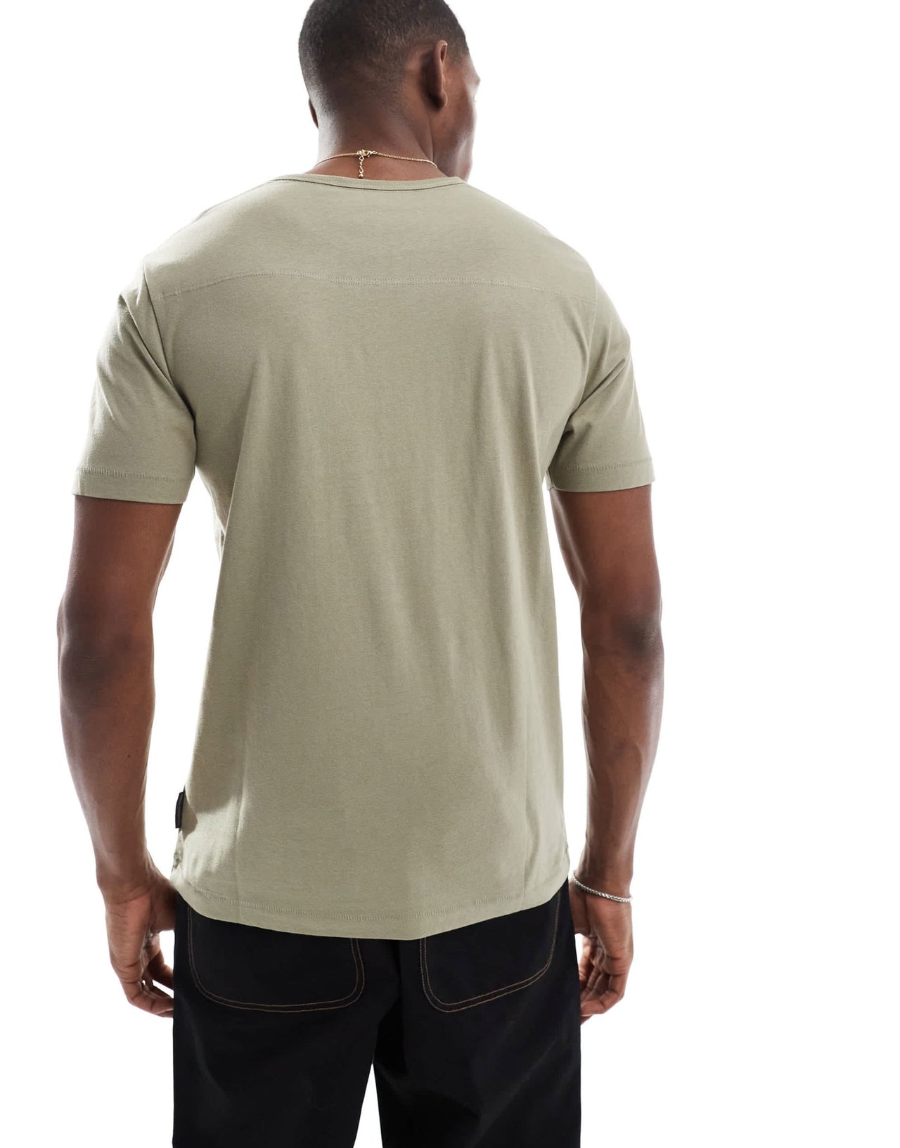French Connection classic pocket t-shirt in light khaki - ASOS Sample Sale
