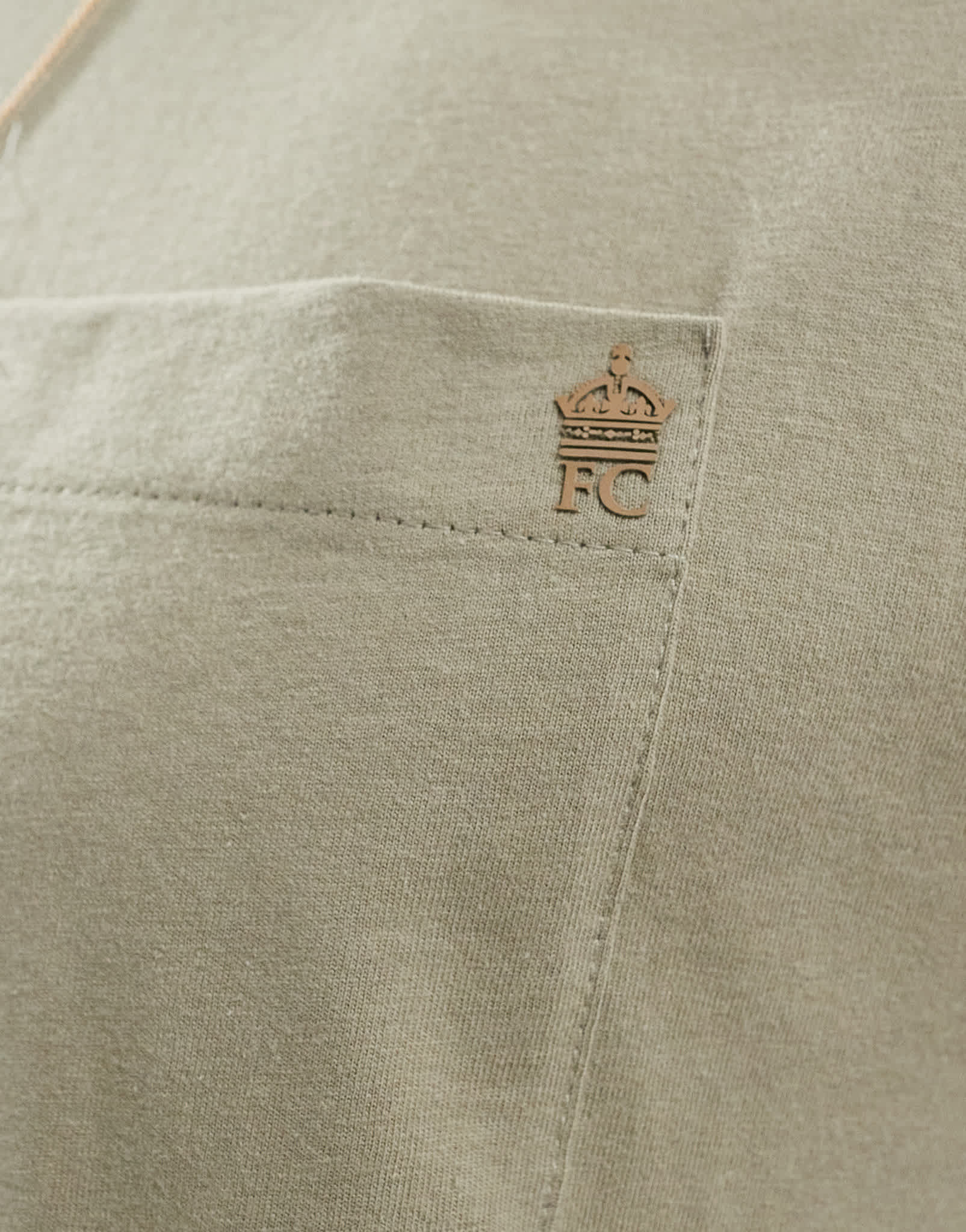French Connection classic pocket t-shirt in light khaki - ASOS Sample Sale