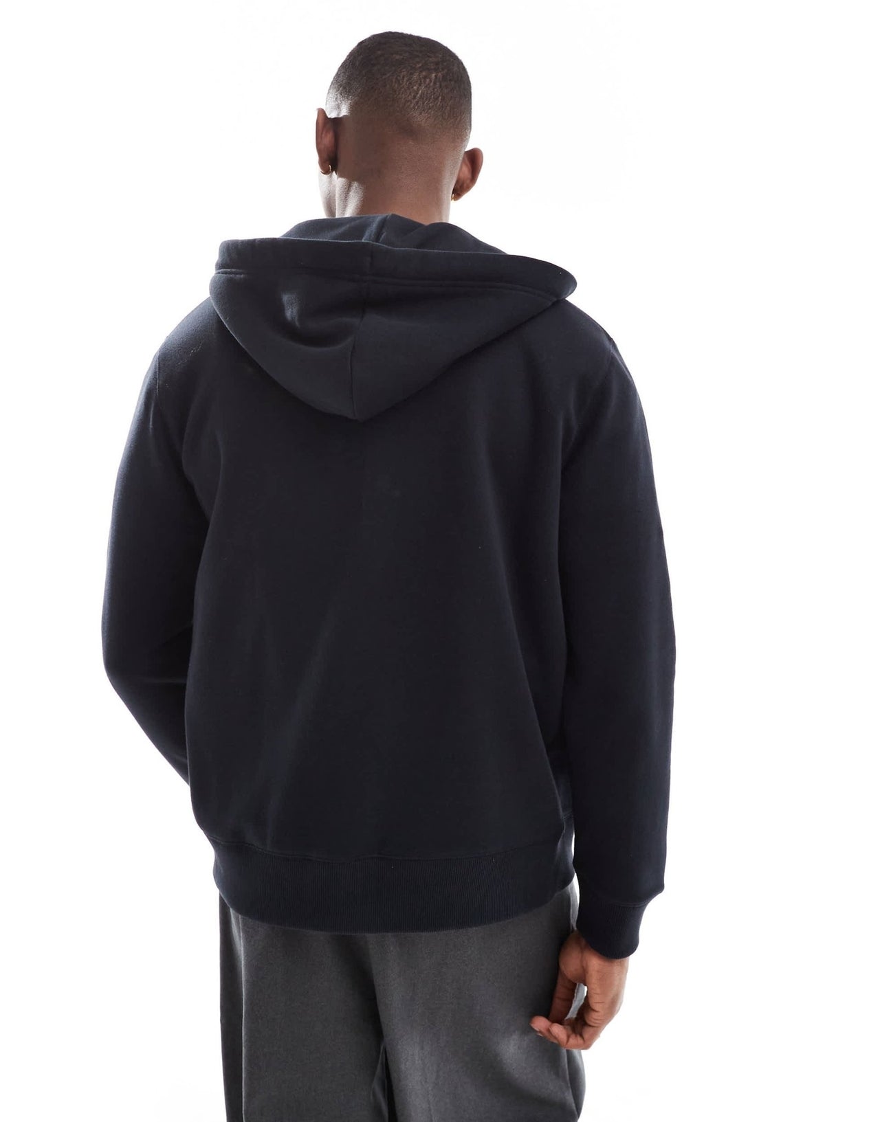 French Connection classic zip up hoodie in navy - ASOS Sample Sale