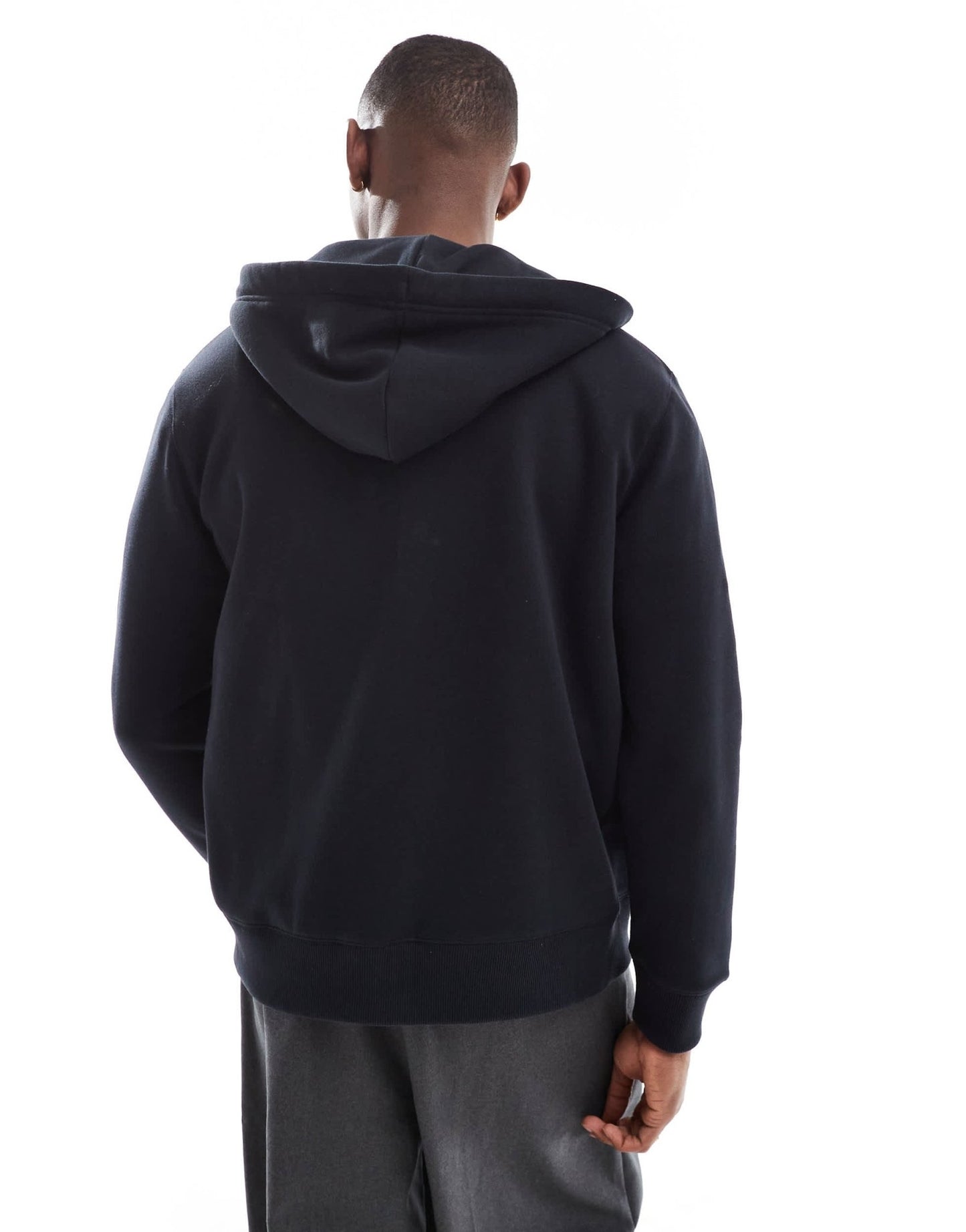 French Connection classic zip up hoodie in navy - ASOS Sample Sale