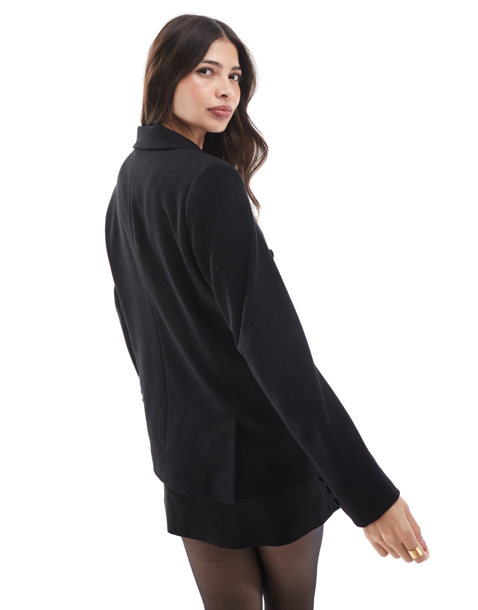 French Connection double breasted tux blazer in black and white - ASOS Sample Sale