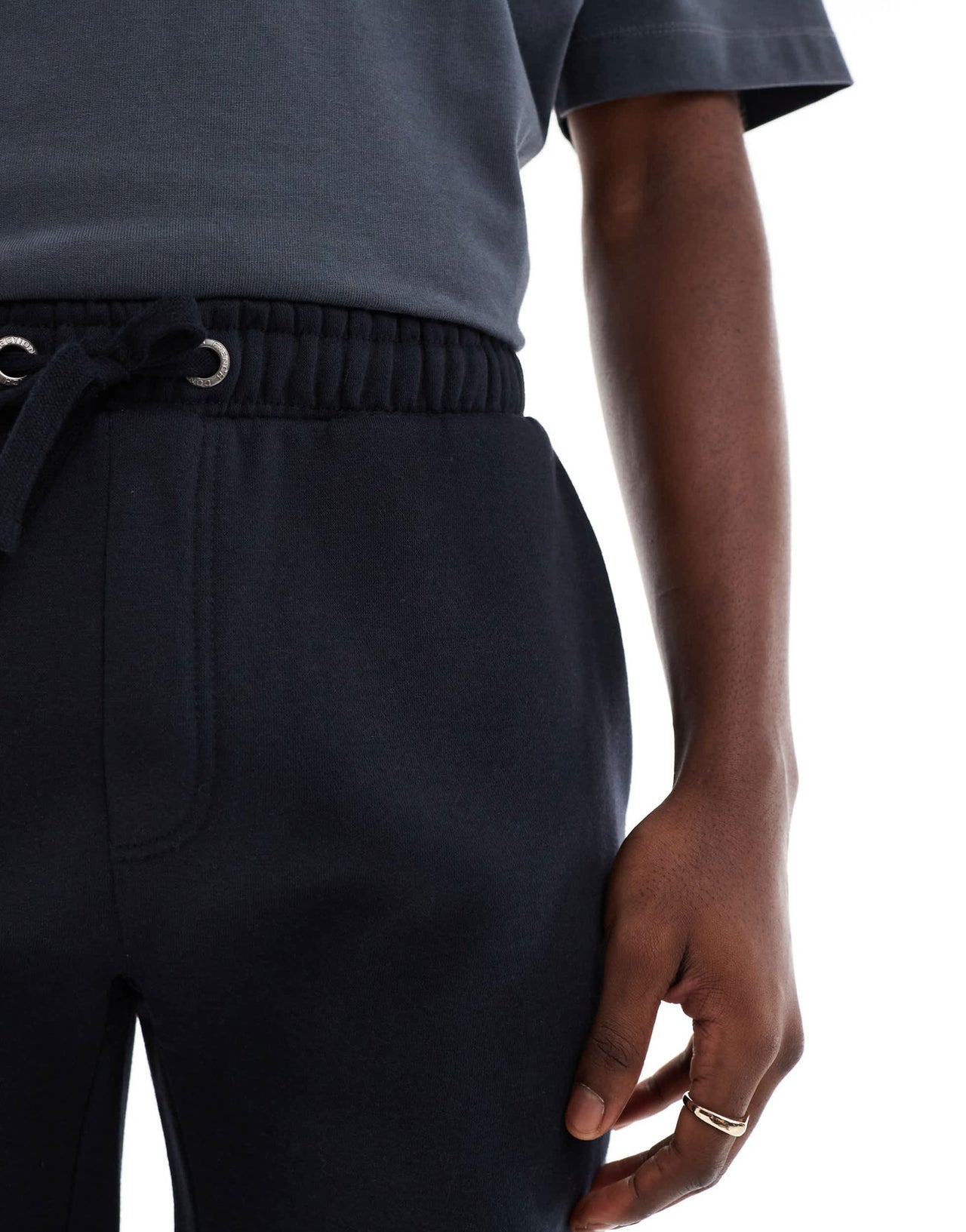 French Connection drawstring jersey shorts in navy - ASOS Sample Sale