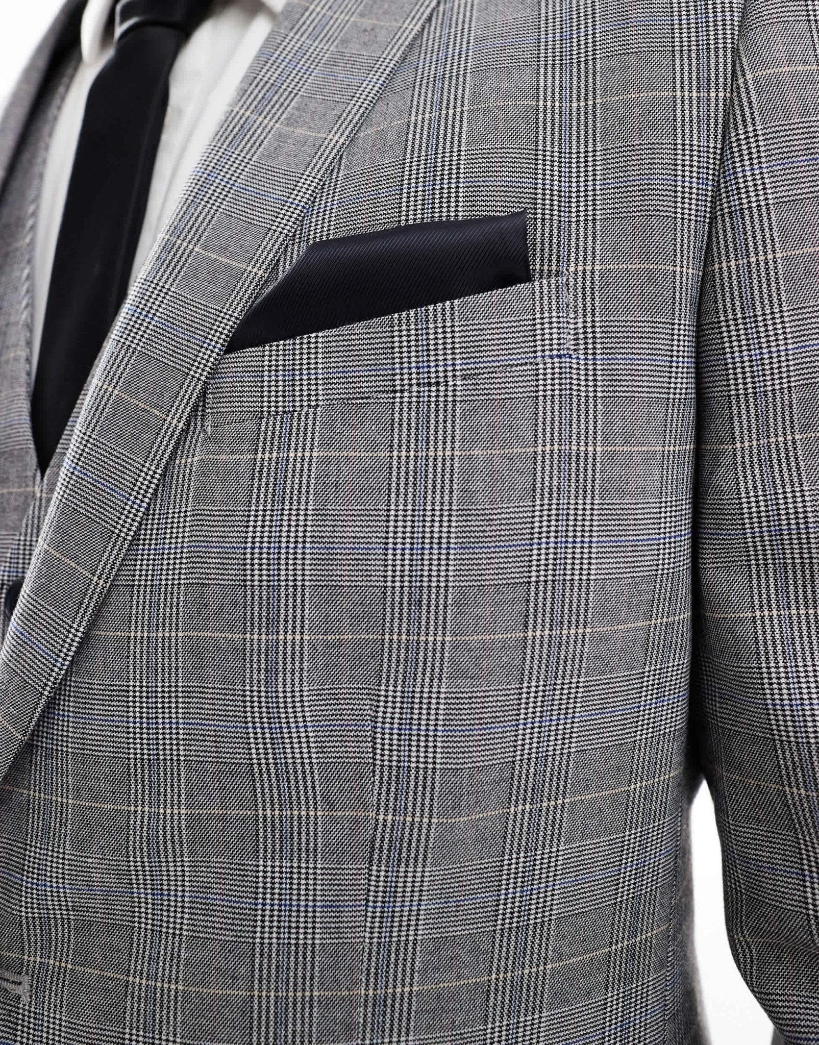 French Connection formal suit jacket co-ord in grey check - ASOS Sample Sale
