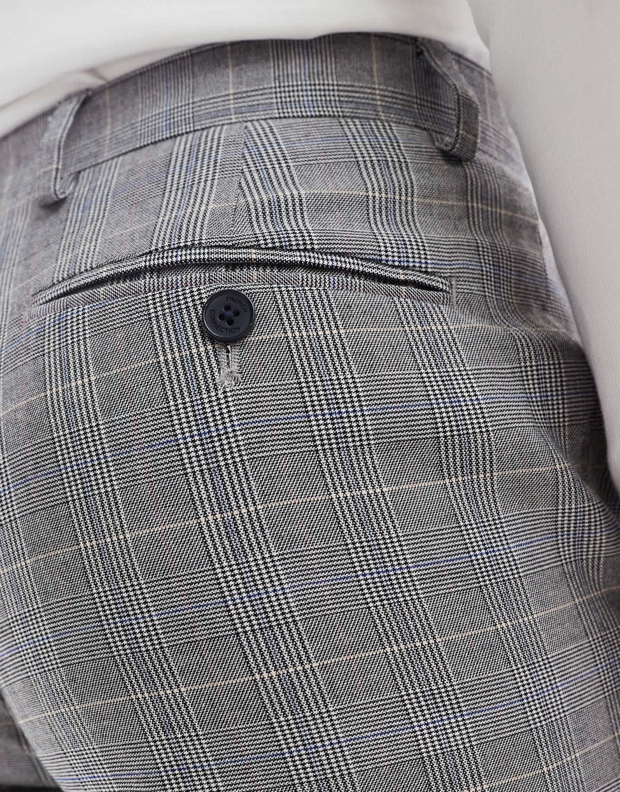 French Connection formal suit trousers co - ord in grey check - ASOS Sample Sale