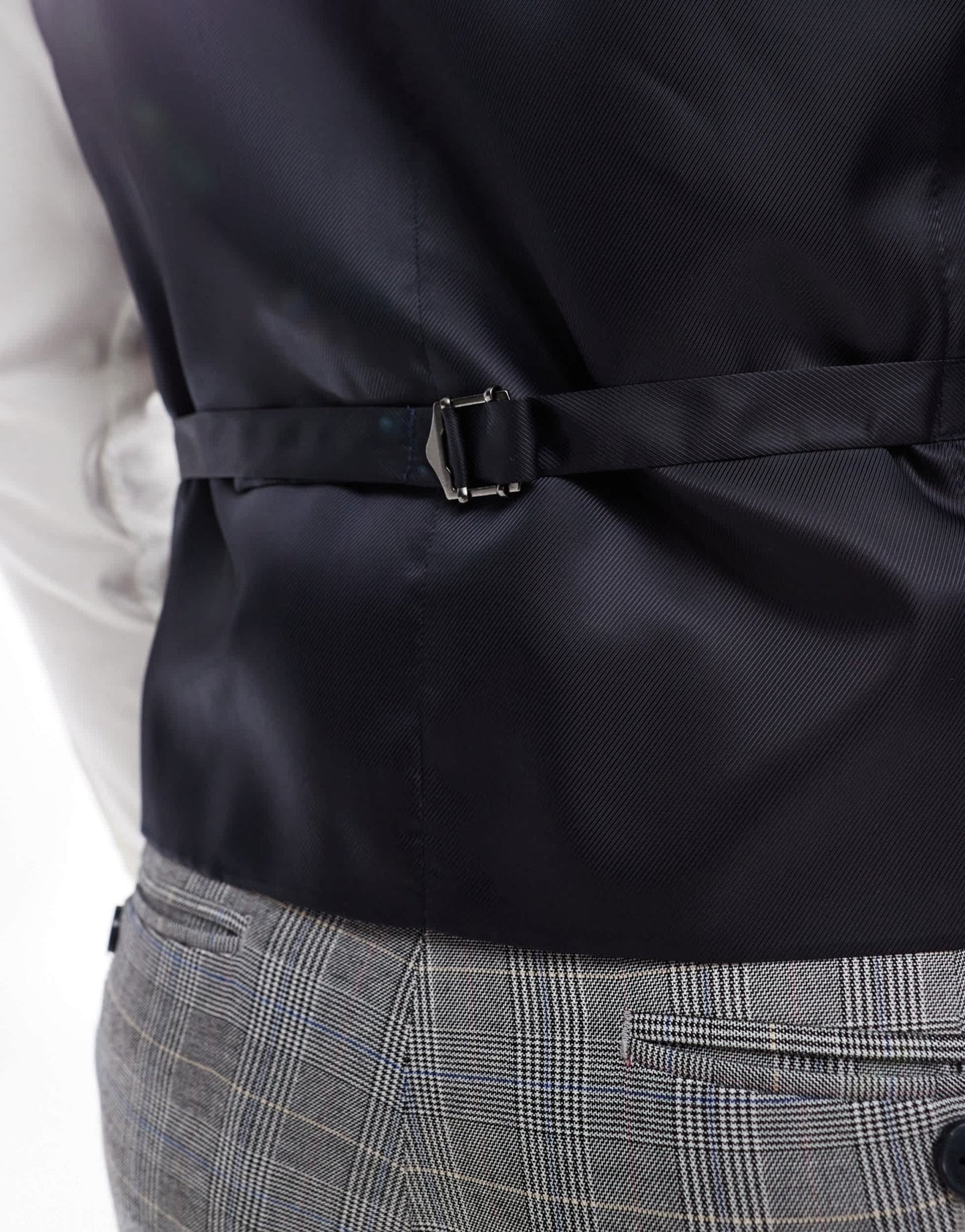 French Connection formal suit waistcoat co - ord in grey check - ASOS Sample Sale