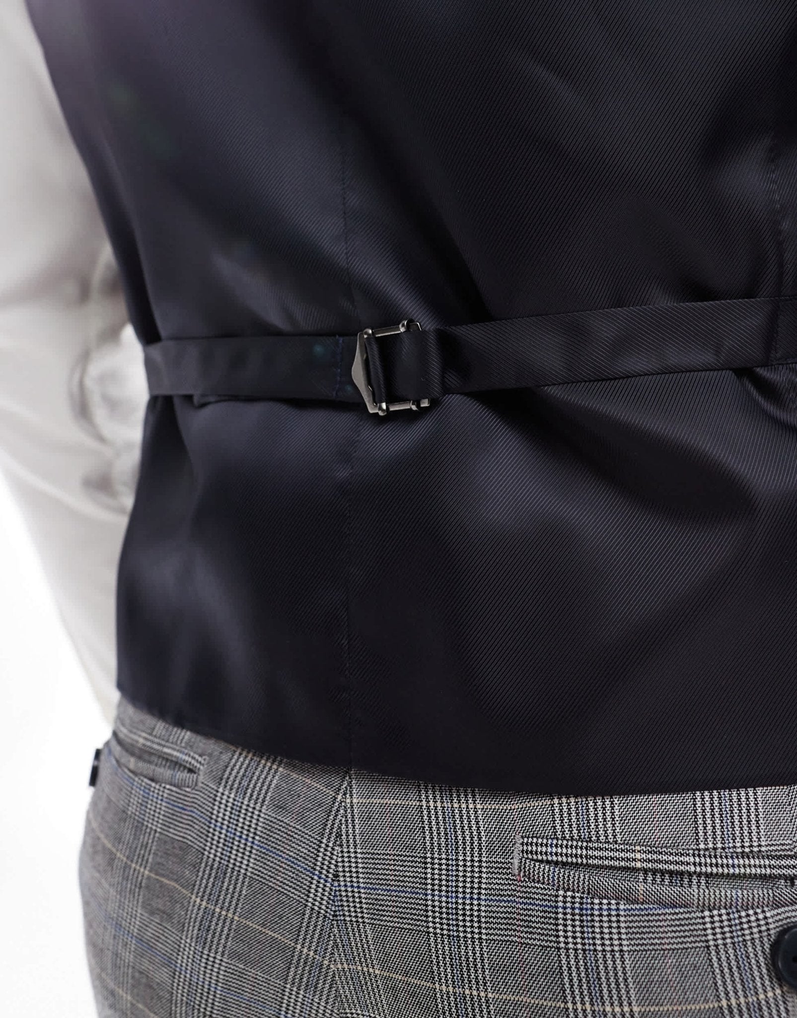 French Connection formal suit waistcoat co - ord in grey check - ASOS Sample Sale
