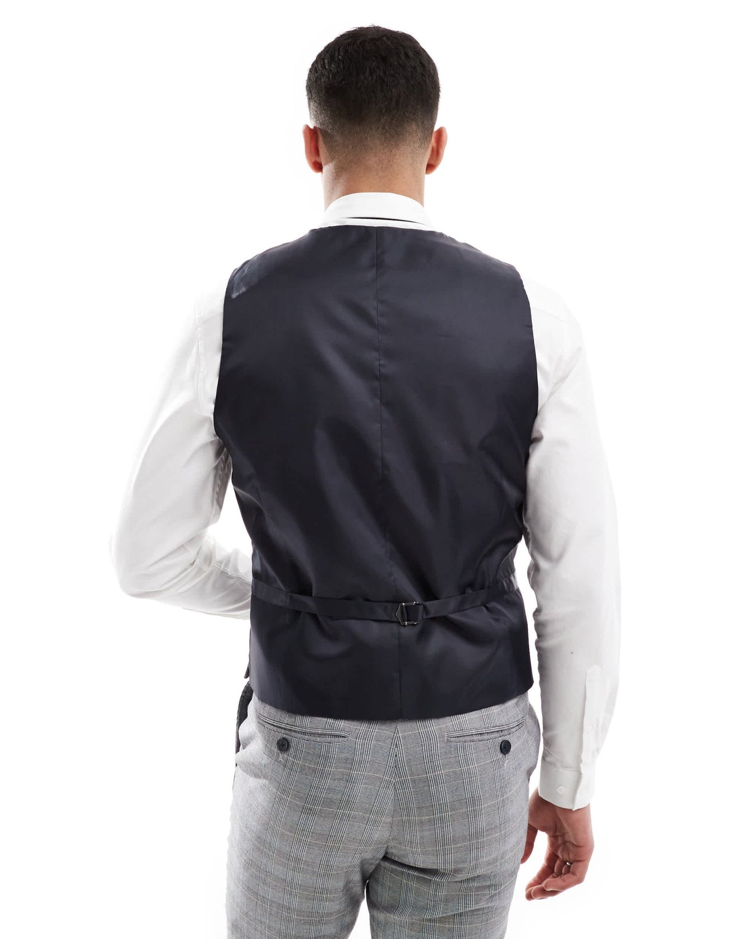 French Connection formal suit waistcoat co - ord in grey check - ASOS Sample Sale