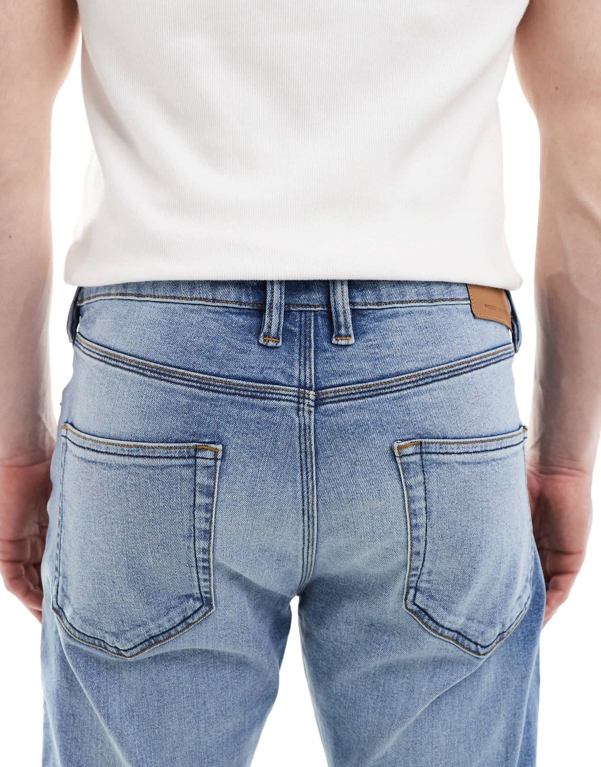 French Connection slim leg jeans in light wash blue - ASOS Sample Sale