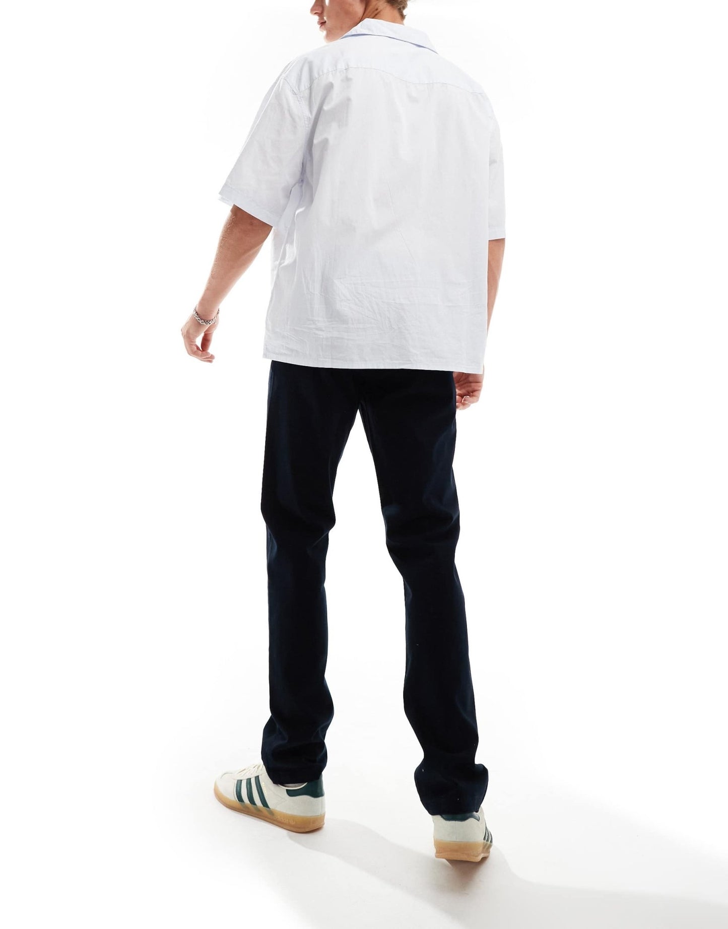 French Connection smart chino trousers in navy - ASOS Sample Sale