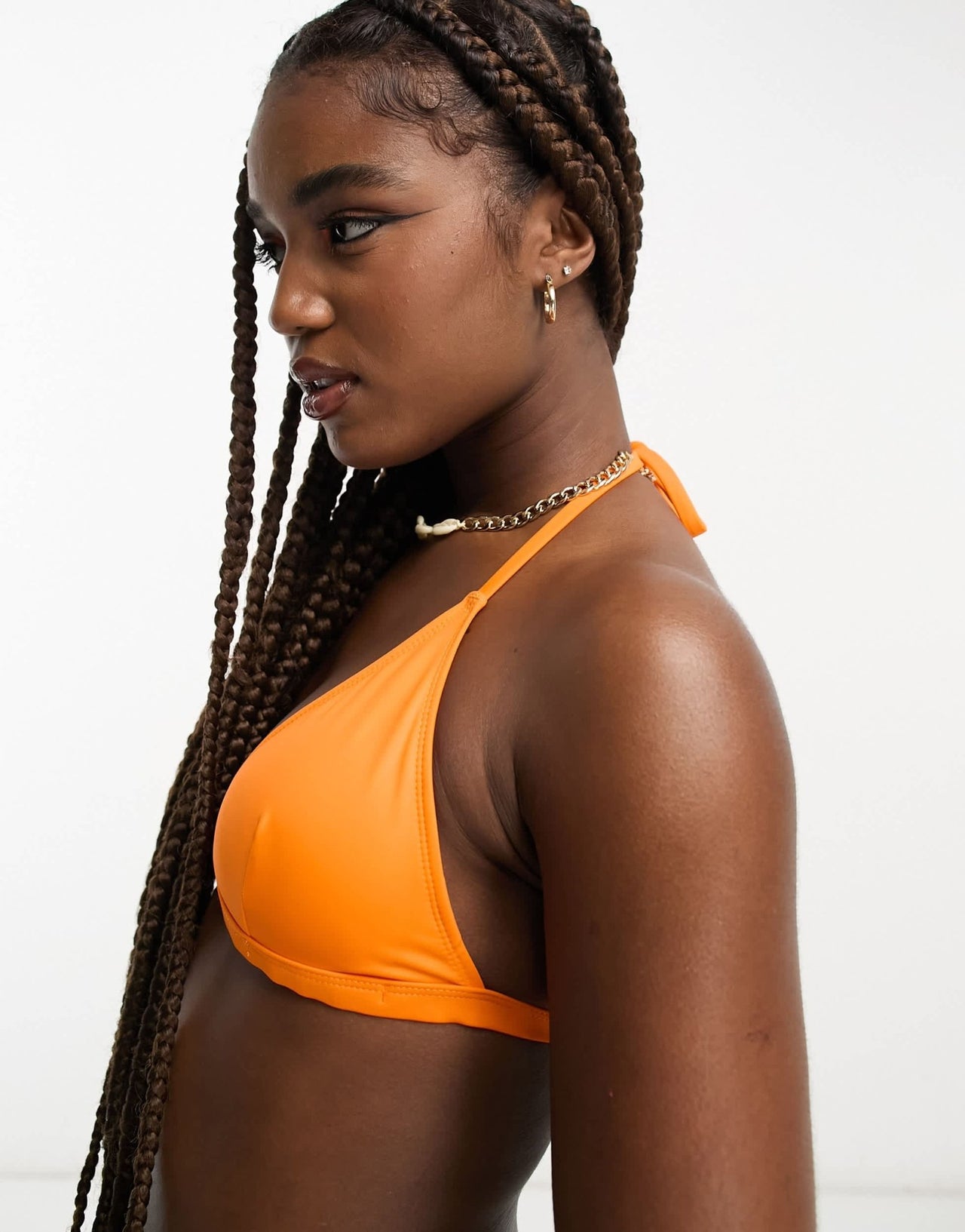 French Connection triangle bikini top in orange - ASOS Sample Sale