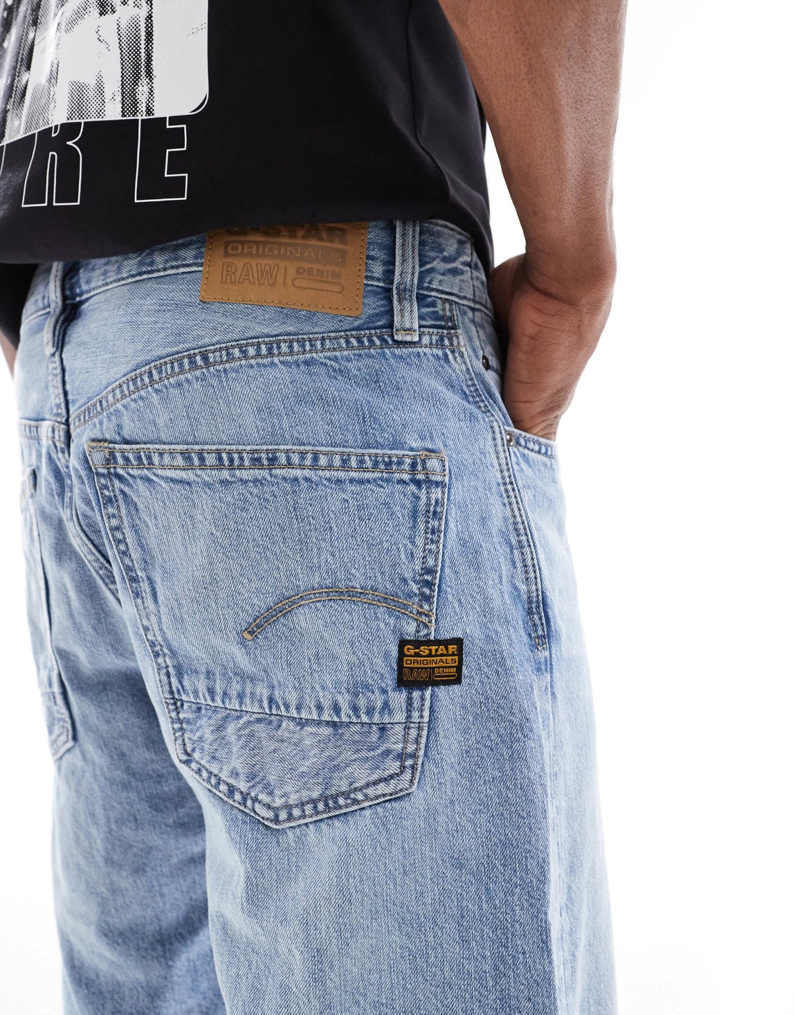 G-Star dakota denim shorts in lightwash blue - ASOS Sample Sale