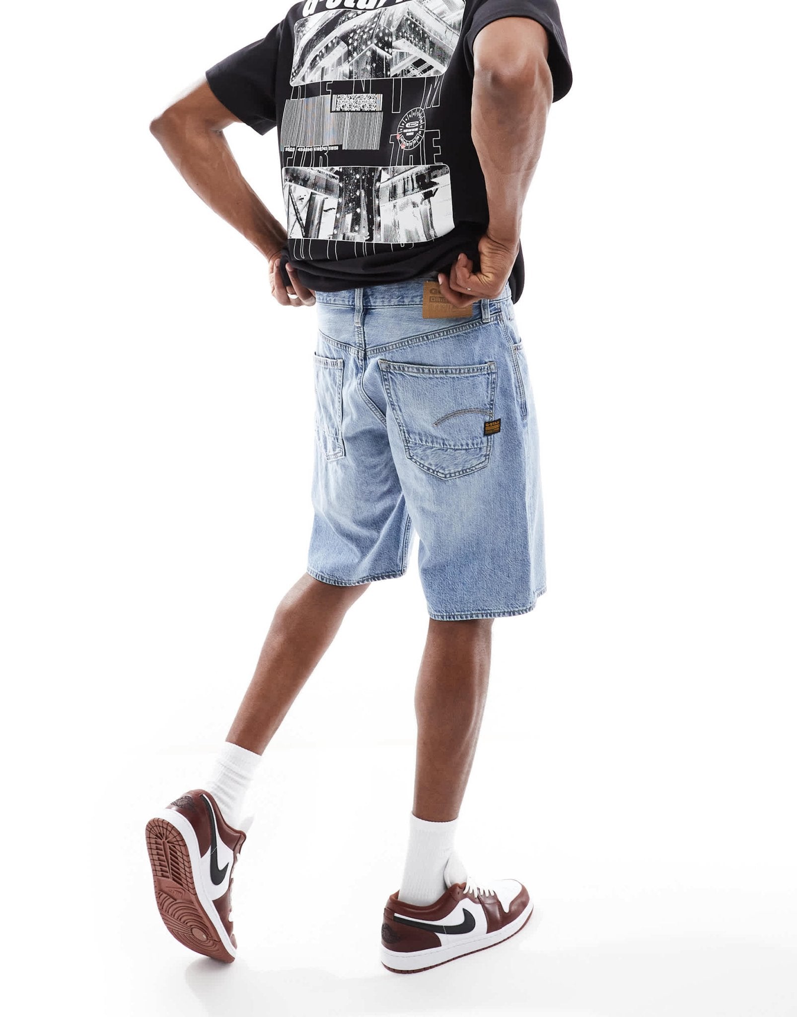 G-Star dakota denim shorts in lightwash blue - ASOS Sample Sale