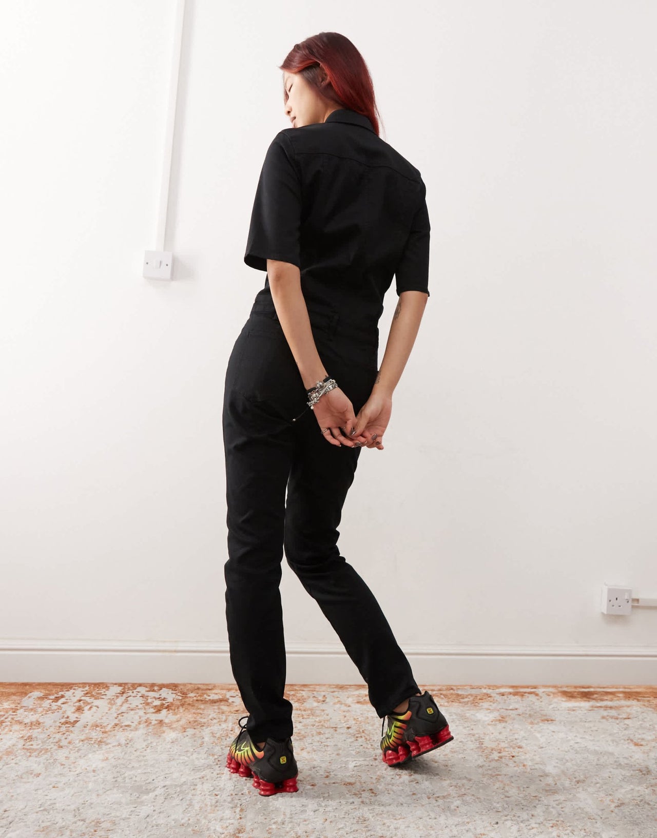 G - Star short sleeve utility jumpsuit in black - ASOS Sample Sale