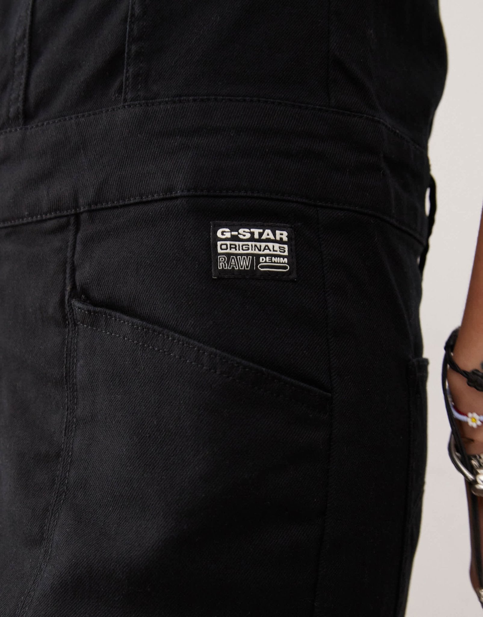 G - Star short sleeve utility jumpsuit in black - ASOS Sample Sale