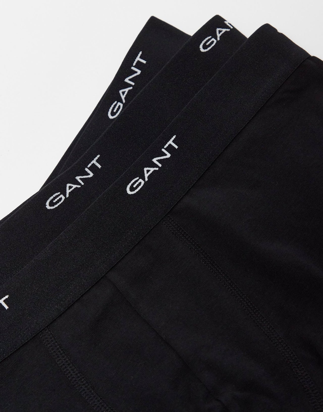 GANT 3 pack trunks with logo waistband in black - ASOS Sample Sale