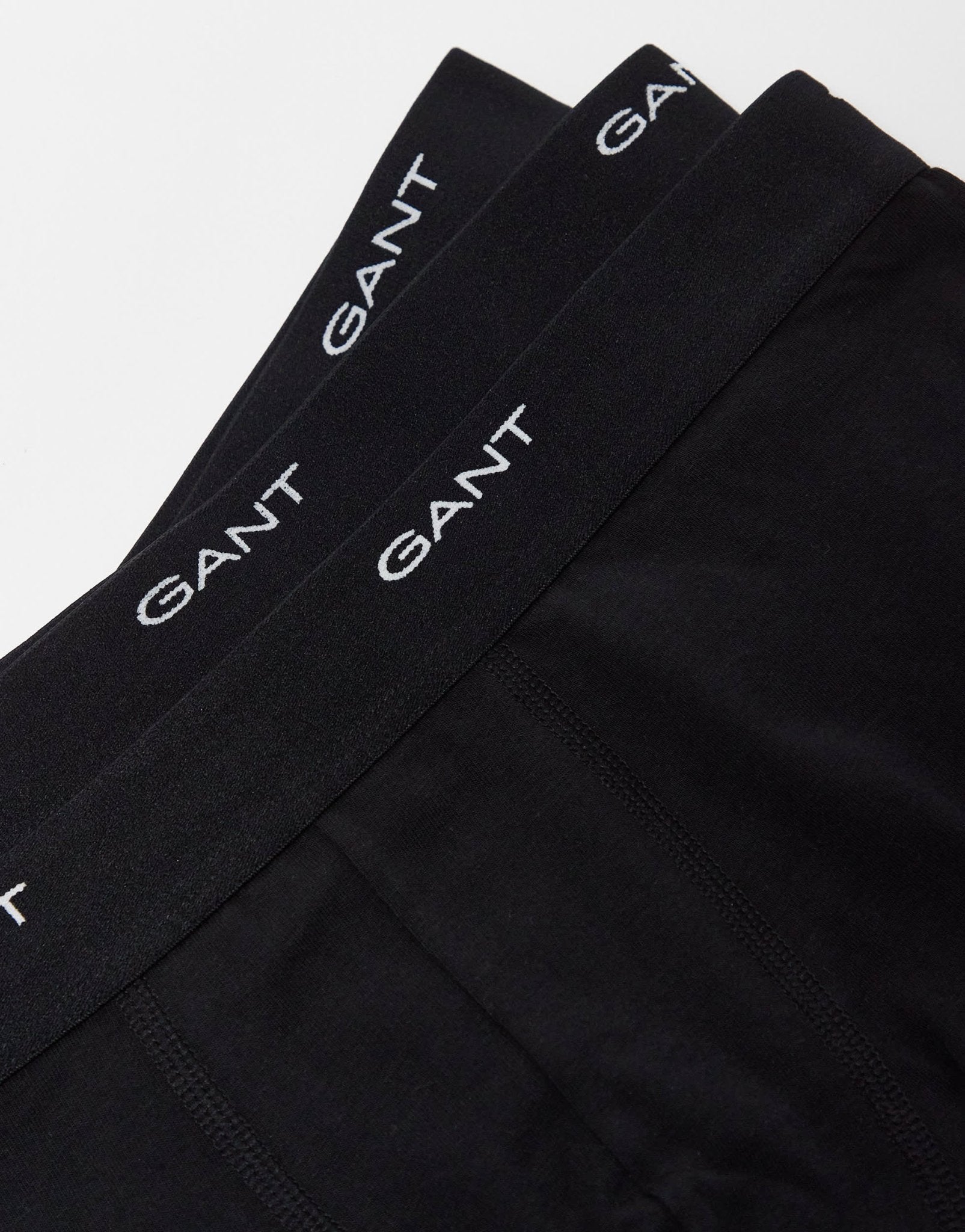 GANT 3 pack trunks with logo waistband in black - ASOS Sample Sale