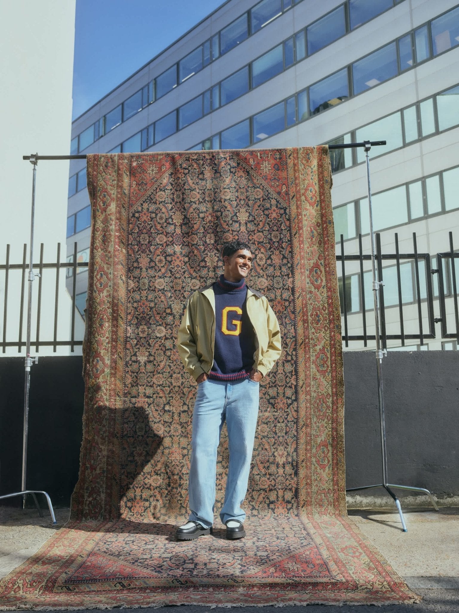 GANT 75th Anniversary Capsule harrington jacket in beige - ASOS Sample Sale