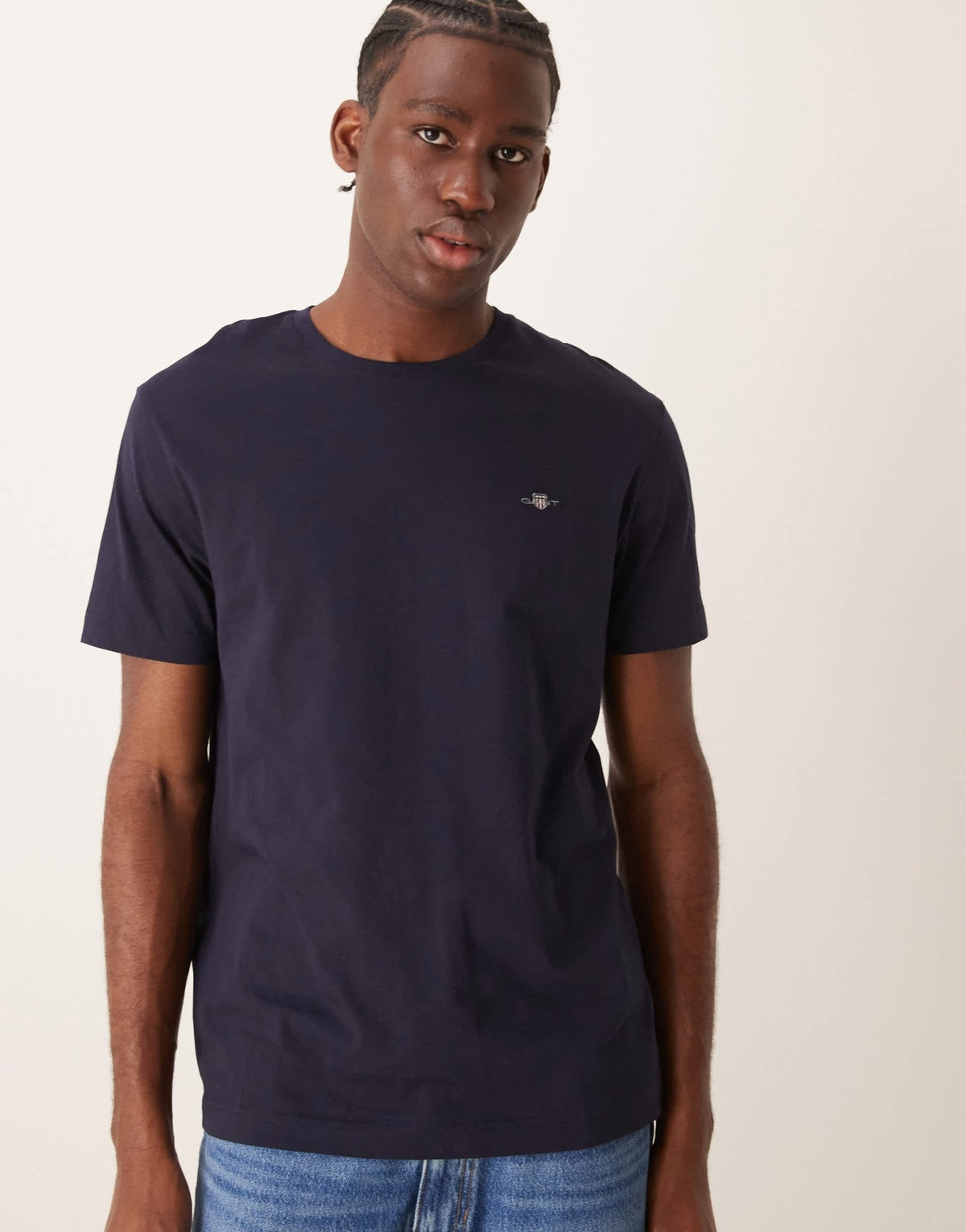 GANT shield logo t-shirt in navy blue - ASOS Sample Sale