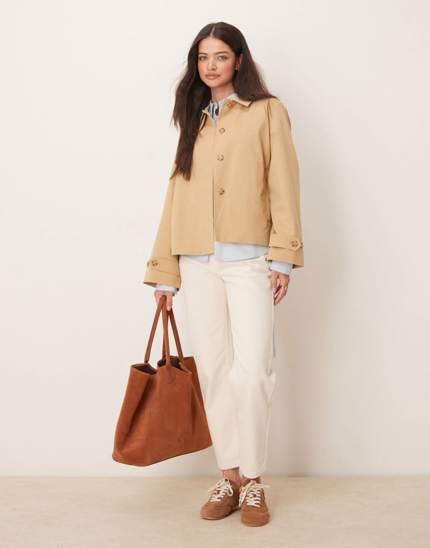 GANT short trench jacket in beige - ASOS Sample Sale