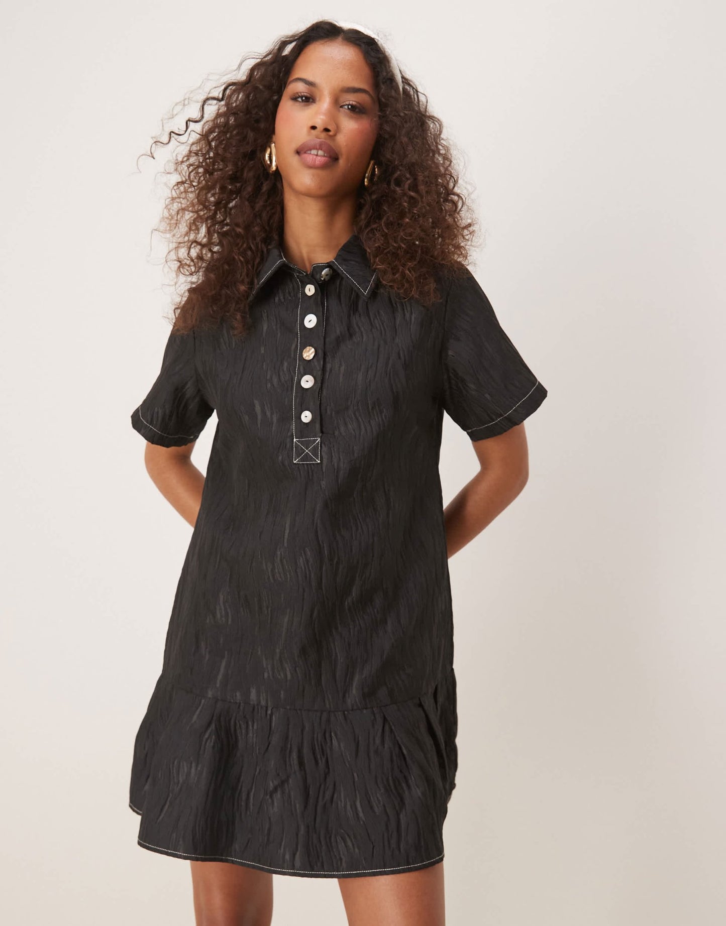 Ghospell Gabby mini dress in black - ASOS Sample Sale