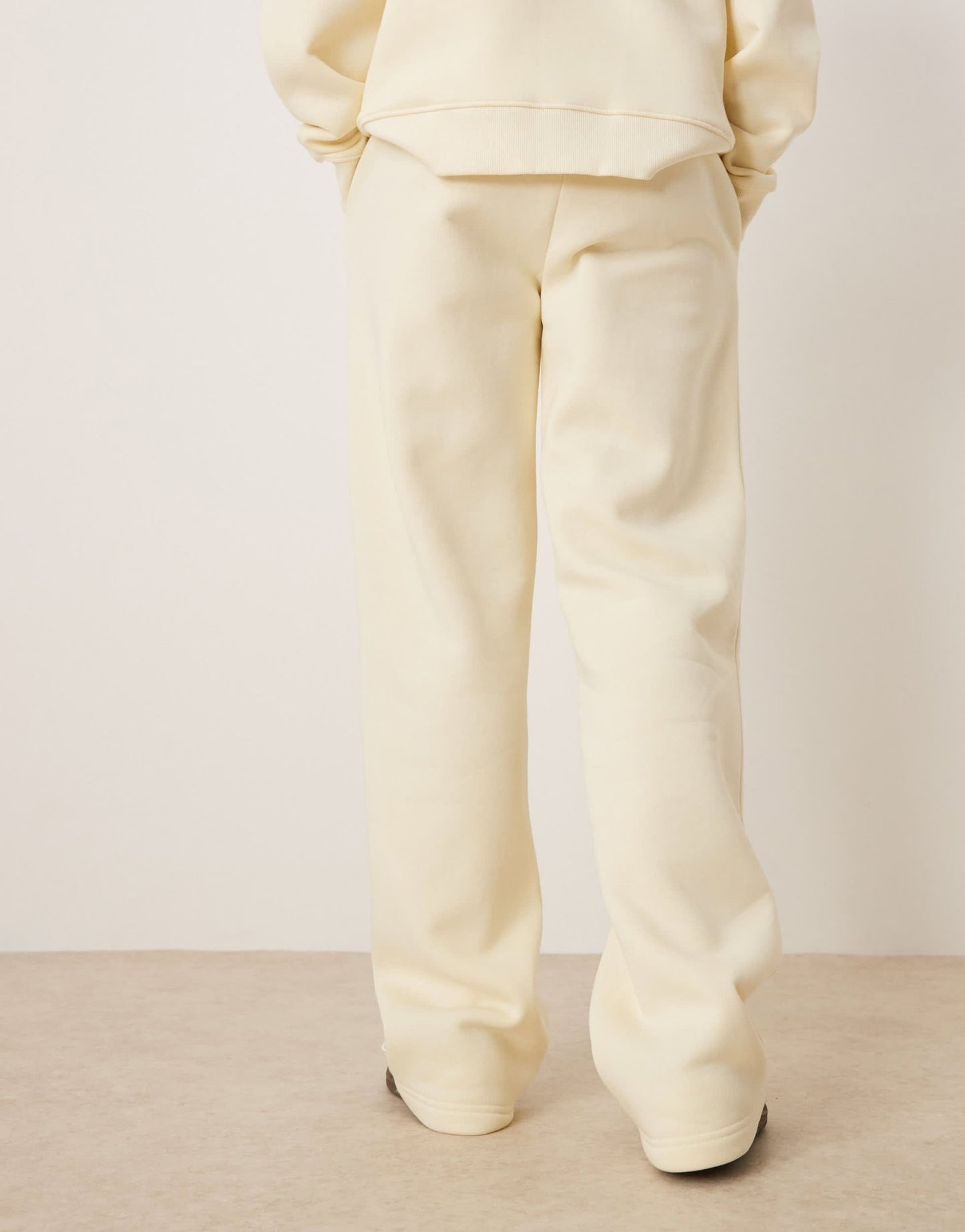 Gina Tricot mix and match straight leg joggers in buttermilk yellow - ASOS Sample Sale