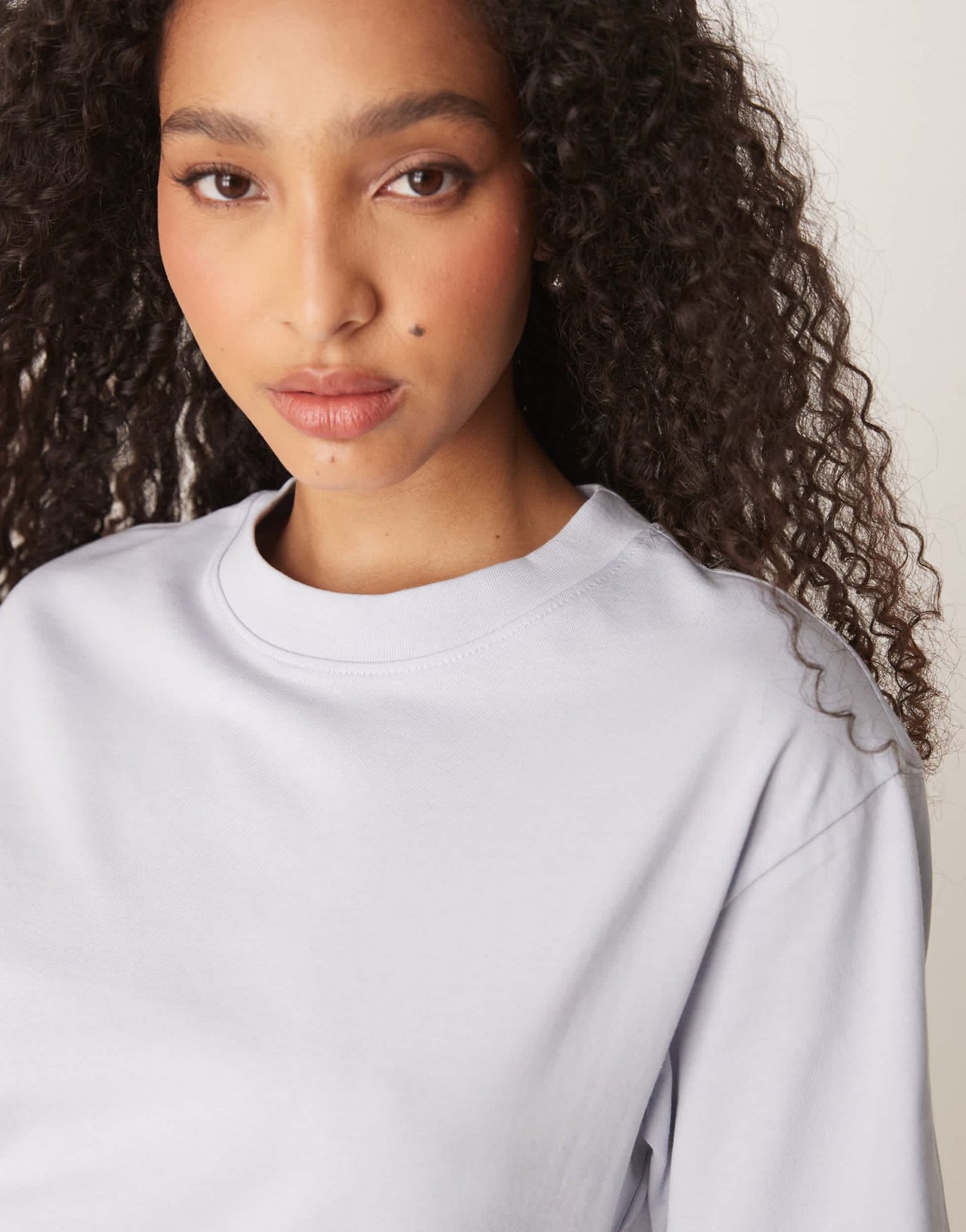 Gina Tricot short sleeve t-shirt in light blue - ASOS Sample Sale
