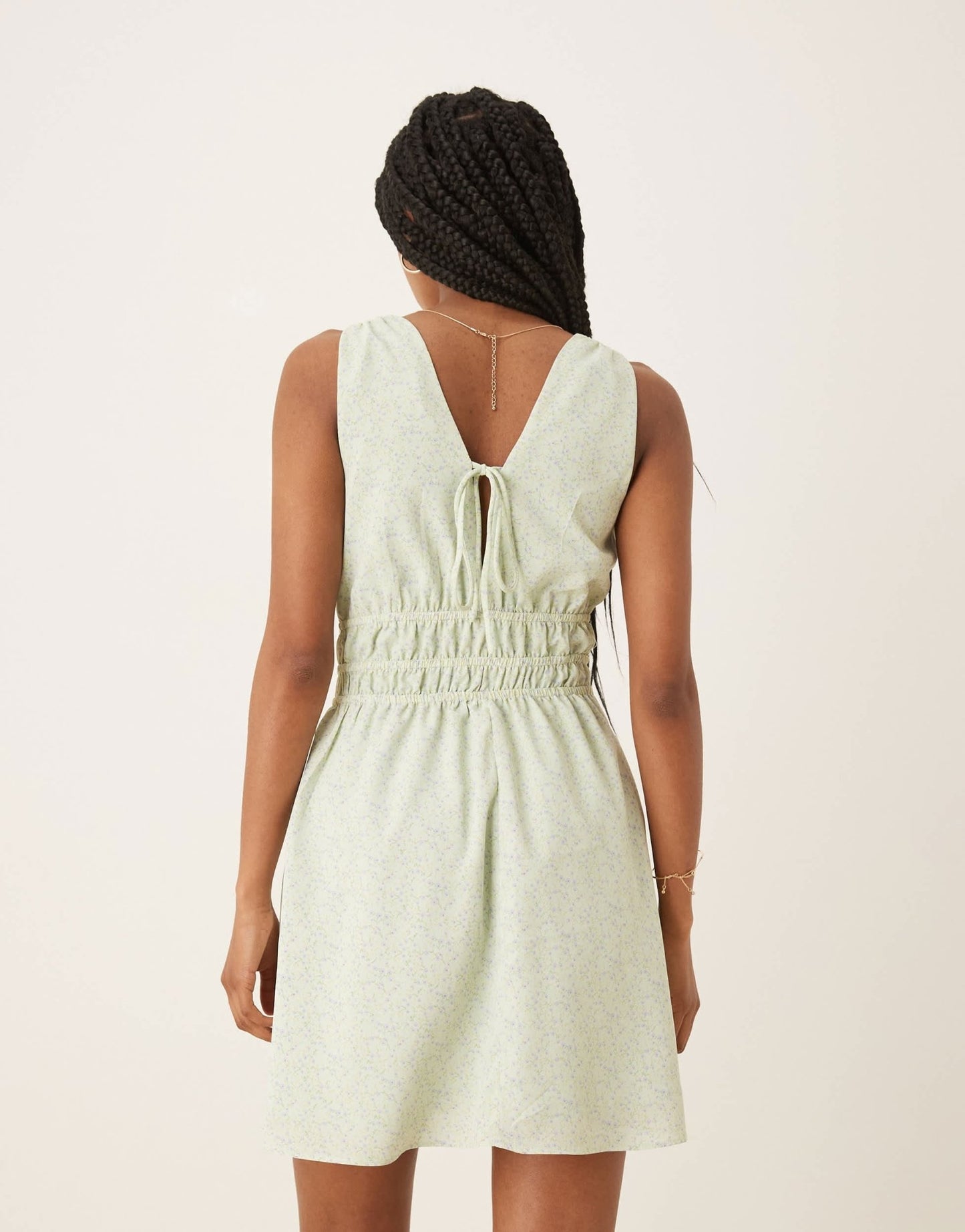 Glamorous ruched strap mini dress in dtisy floral - ASOS Sample Sale