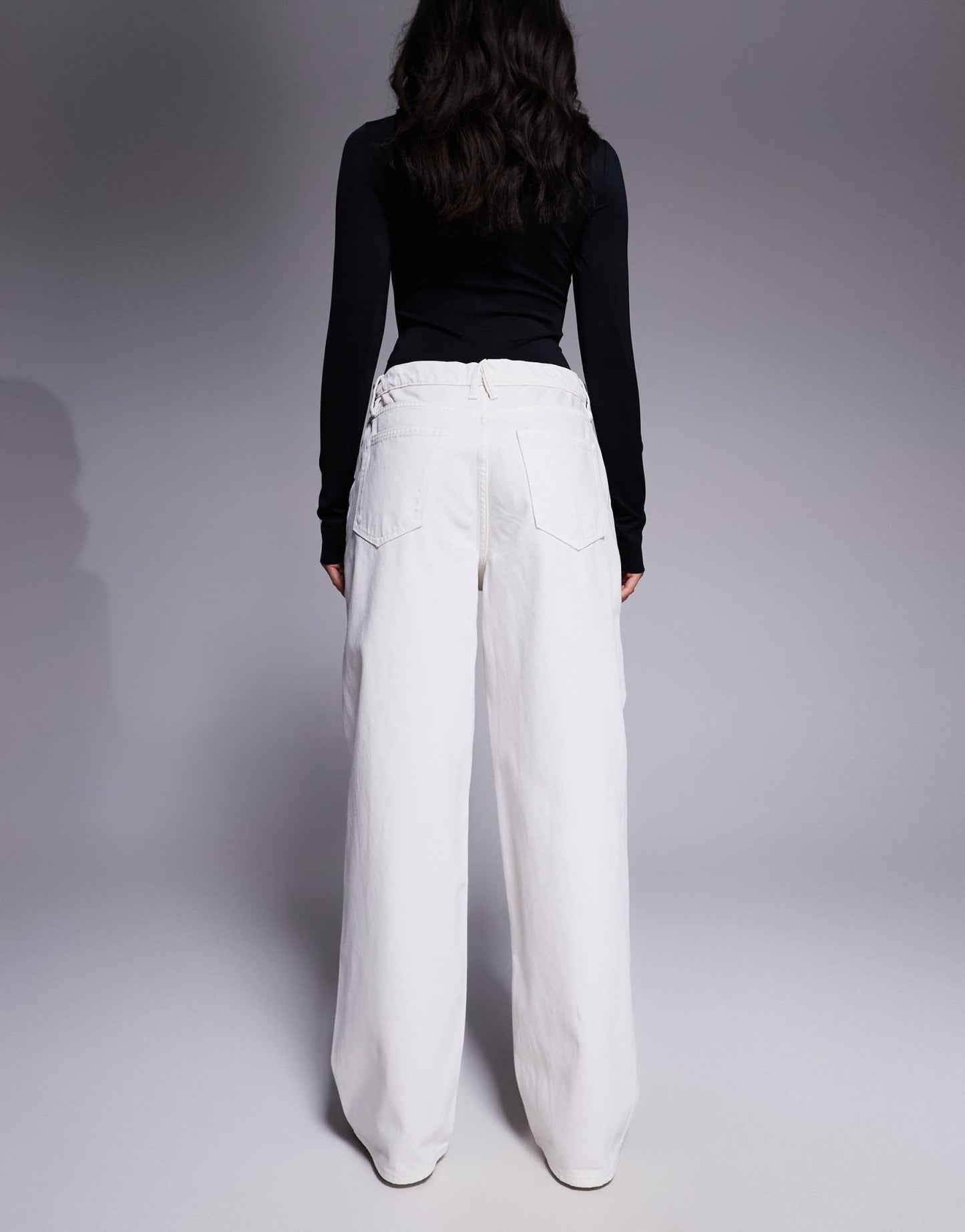 Good American good standard baggy jeans in cloud white - ASOS Sample Sale