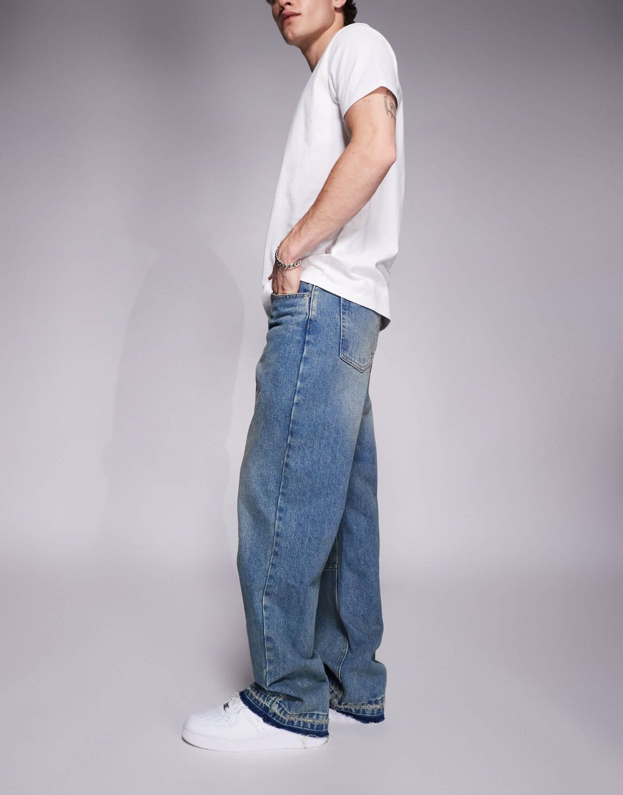 Good For Nothing baggy jeans in blue - ASOS Sample Sale