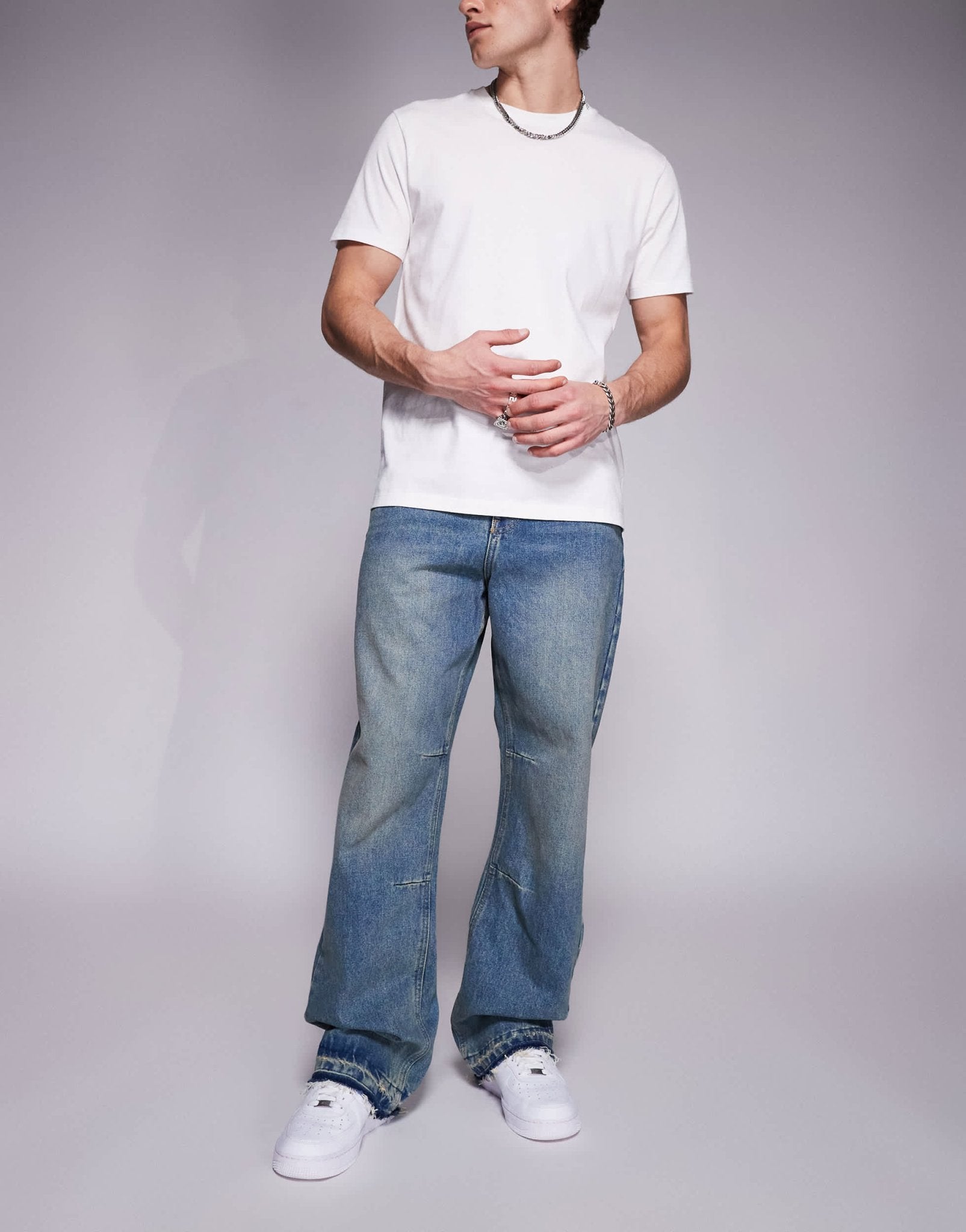 Good For Nothing baggy jeans in blue - ASOS Sample Sale