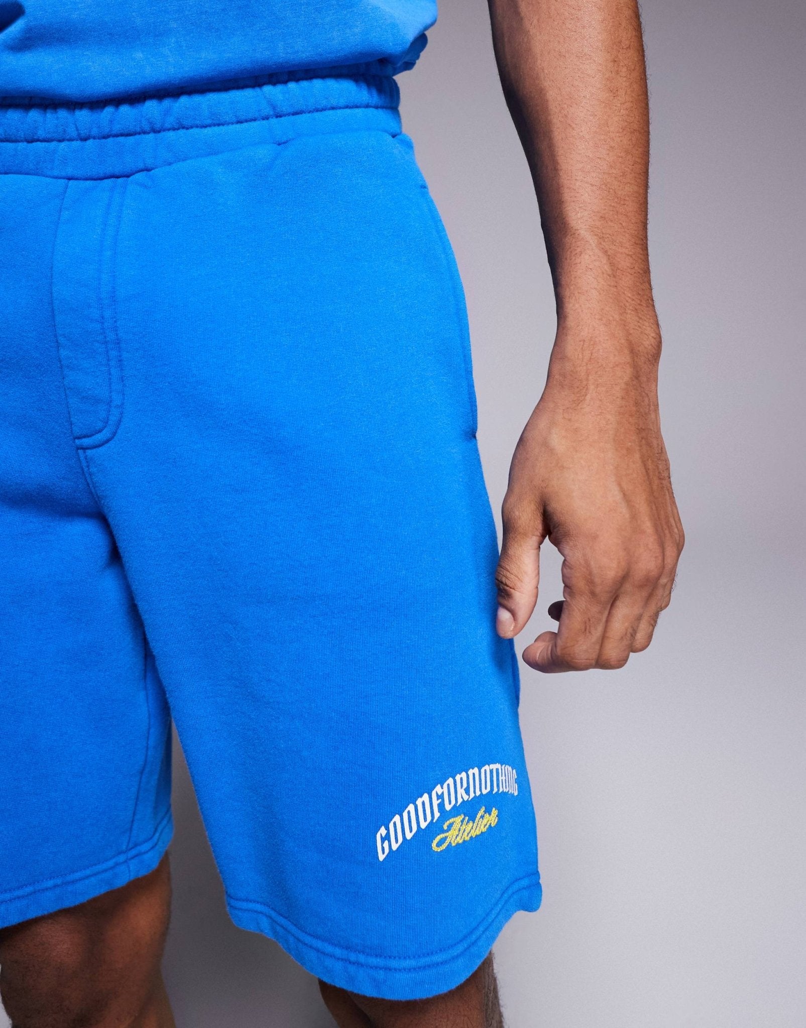Good For Nothing co-ord logo shorts in blue - ASOS Sample Sale