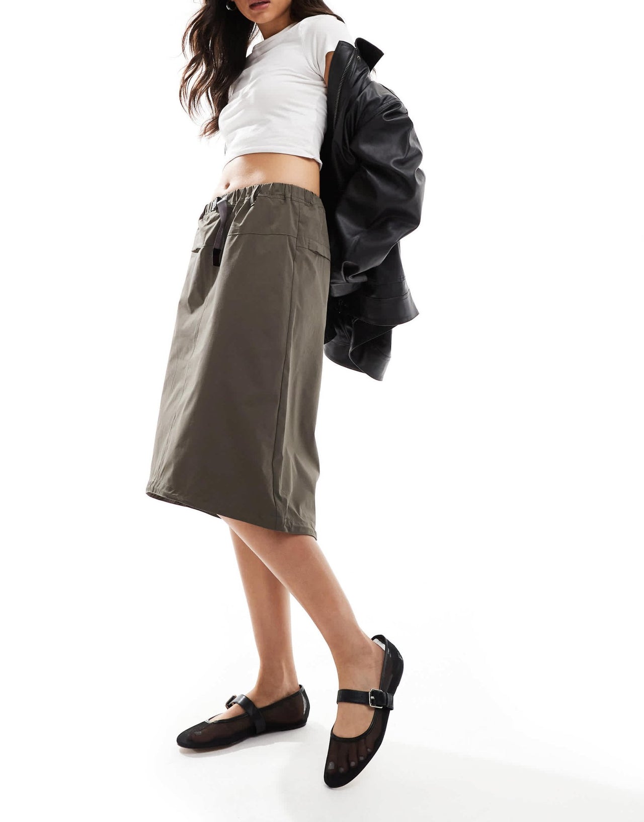 Gramicci trekking nylon skirt in olive - ASOS Sample Sale