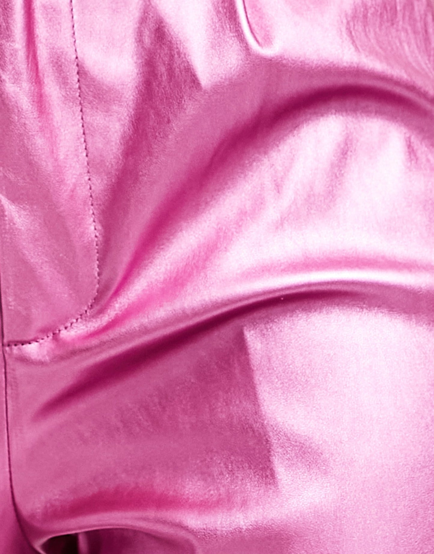 Heartbreak metallic PU straight leg trousers in pink - ASOS Sample Sale