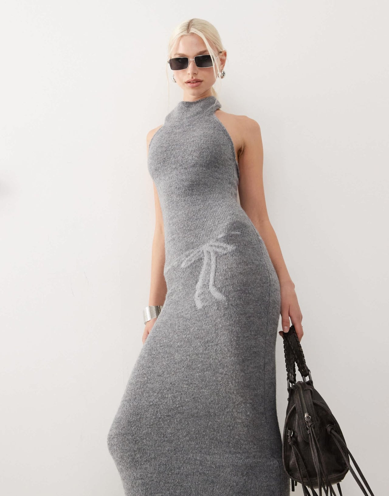 Heretic Nine high halter neck sleeveless maxi dress - ASOS Sample Sale